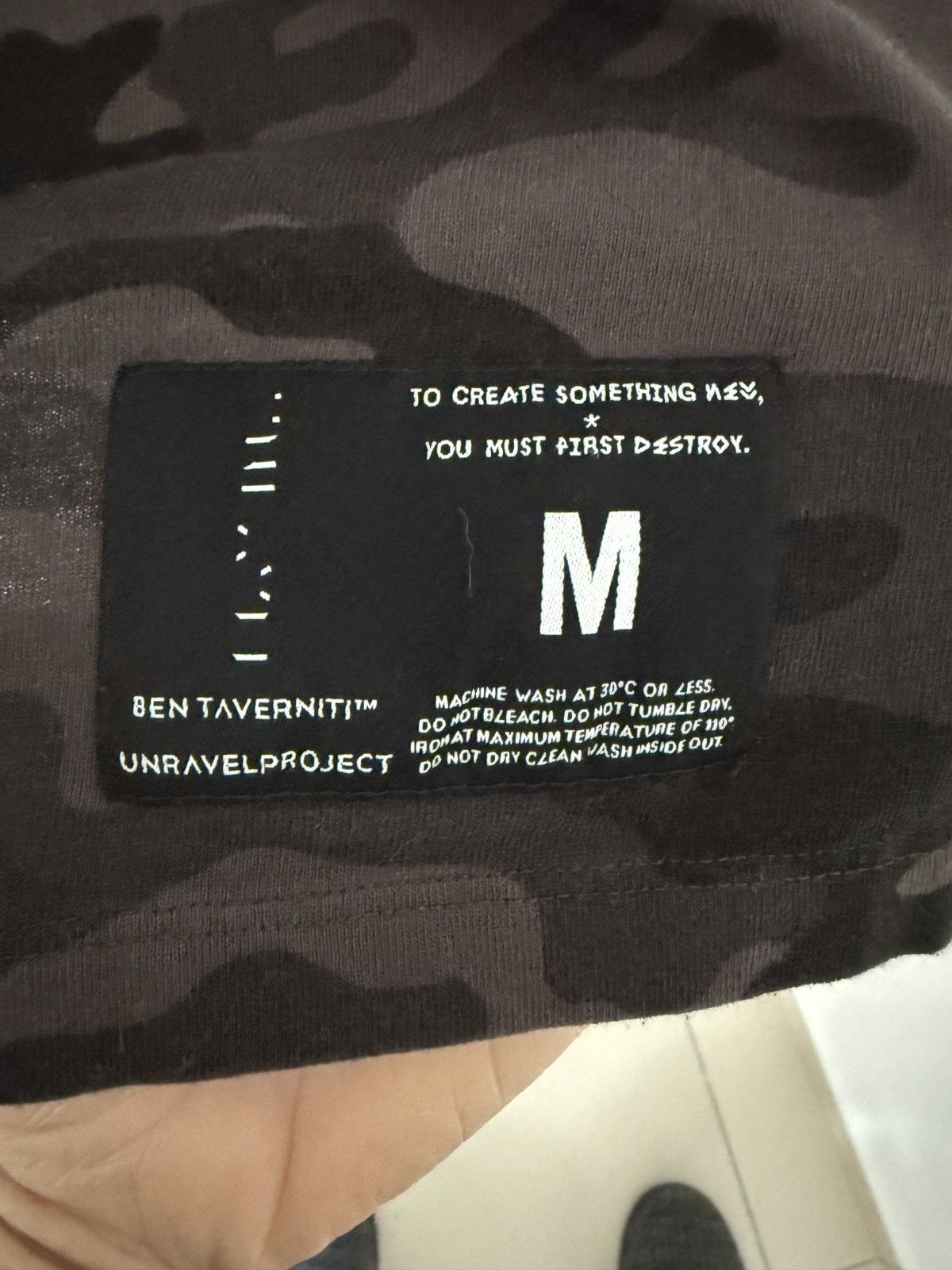 Ben Taverniti Unravel Project Khaki t-shirt Size US M / EU 48-50 / 2 - 2 Thumbnail