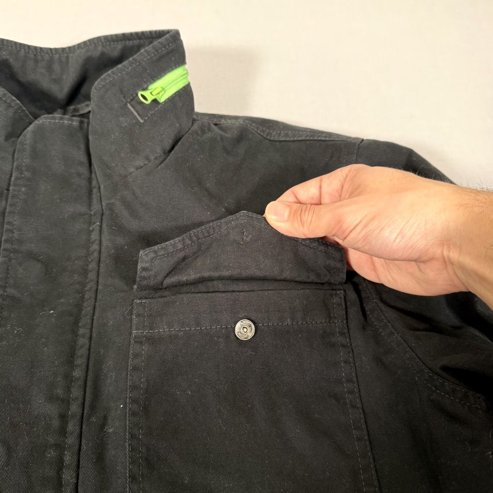 Vintage DC Jacket Mens Medium Black Ken Block Monster Energy Military Zip Up Skate Y2K Size US M / EU 48-50 / 2 - 7 Thumbnail