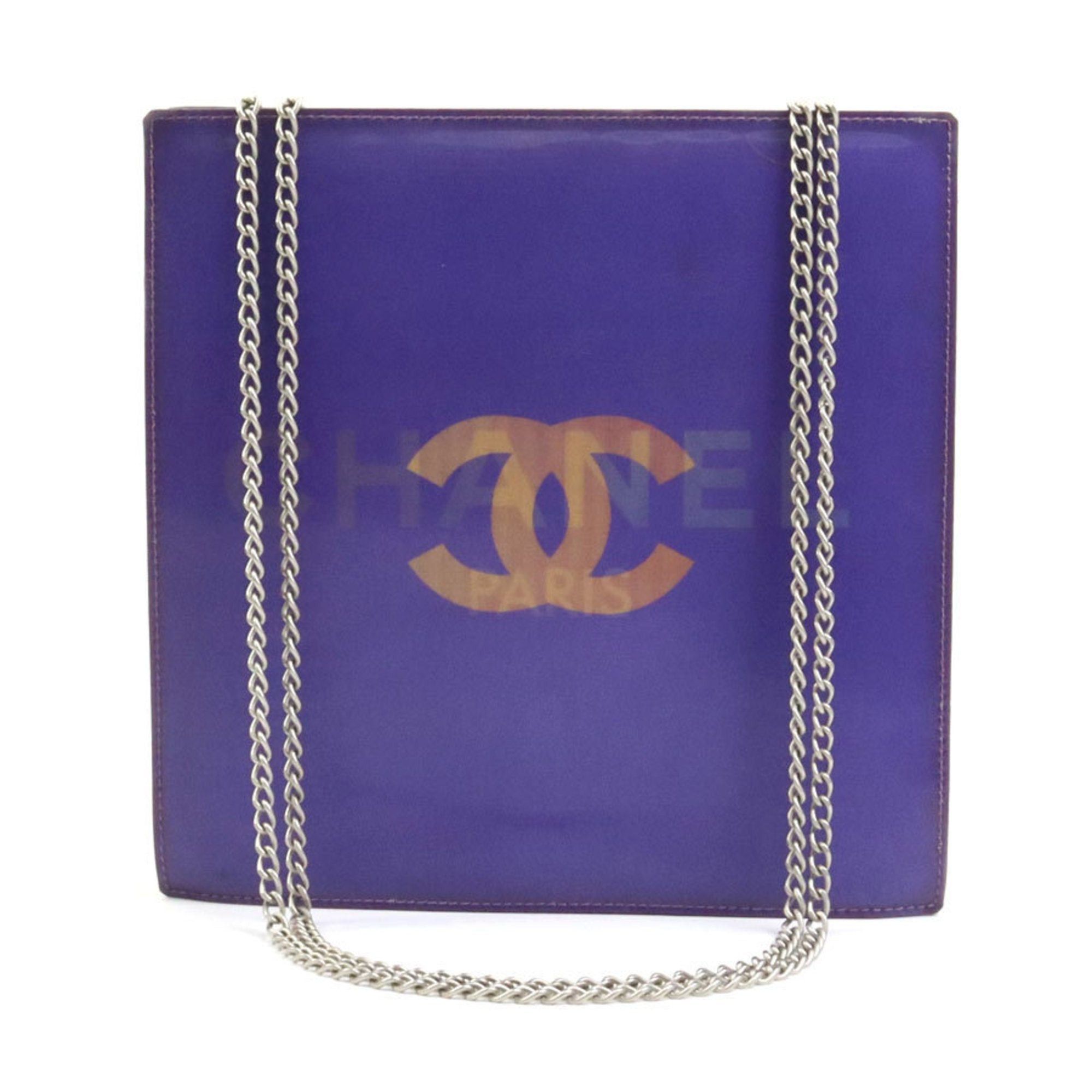 image of Chanel Shoulder Bag Hologram Pvc/metal Purple/silver Ladies, Women's