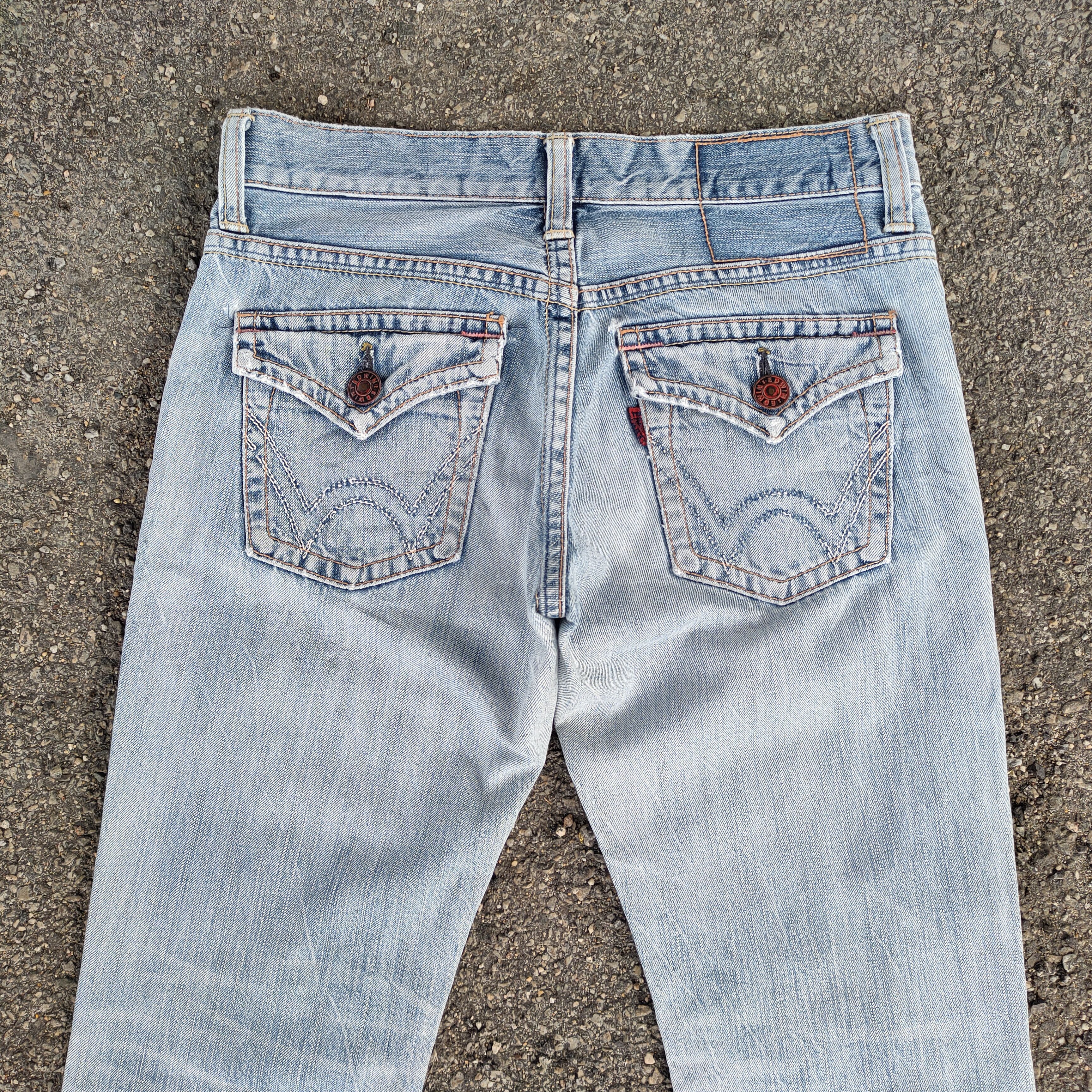 Edwin FLARE VINTAGE EDWIN FADED RIPPED JEANS DENIM PANTS Size US 30 / EU 46 - 8 Thumbnail