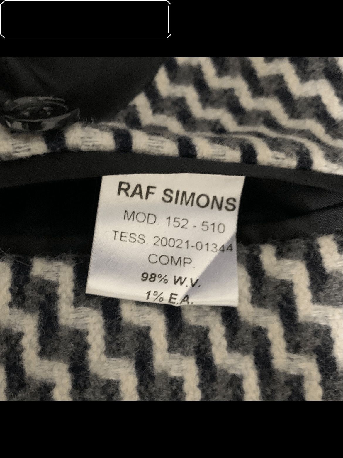 Raf Simons Sz 46 Raf Simons Early Period Pattern Jacket Size US S / EU 44-46 / 1 - 5 Thumbnail