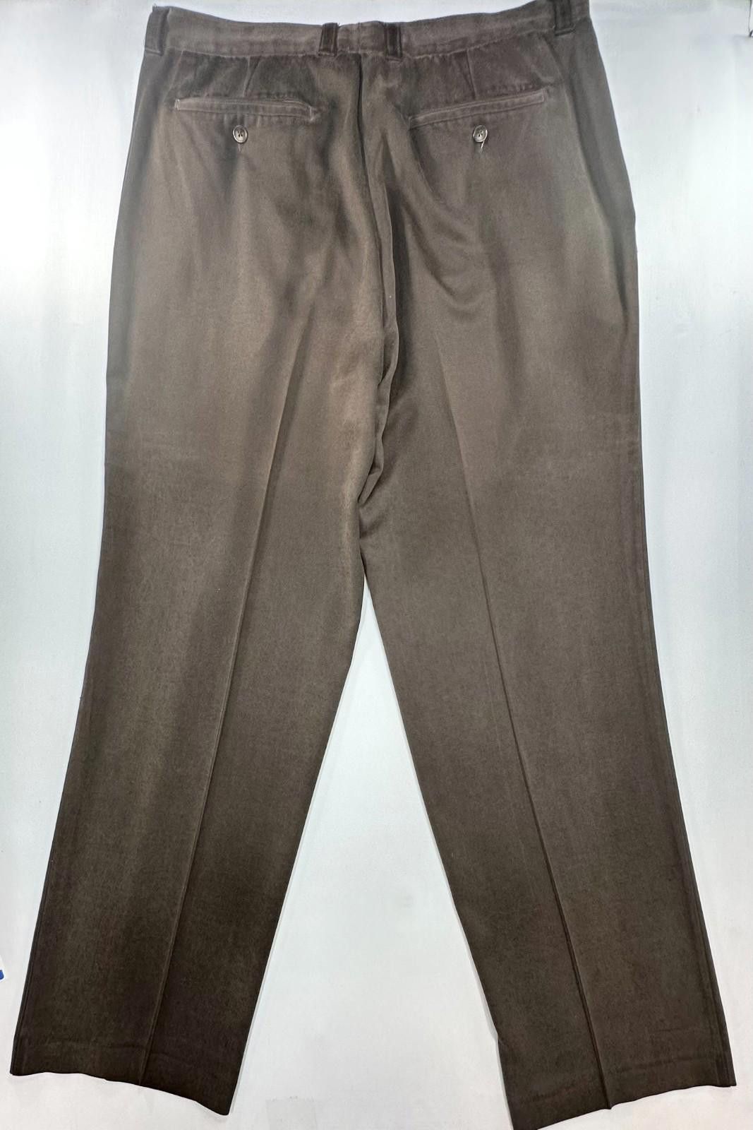 Tommy Bahama Tommy Bahama Pleated 100% Silk Chinos Brown Mens 38/34 Size US 38 / EU 54 - 2 Thumbnail