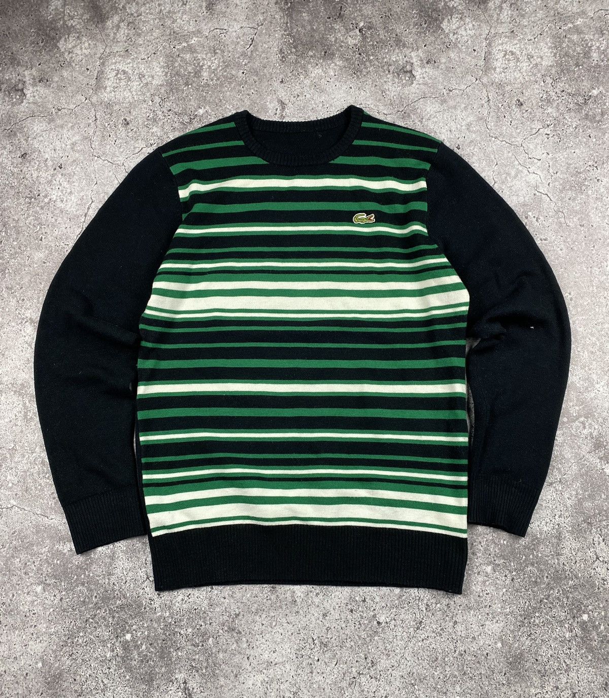 Lacoste Lacoste vintage sweater striped long sleeve sweatshirt Size US S / EU 44-46 / 1 - 1 Thumbnail