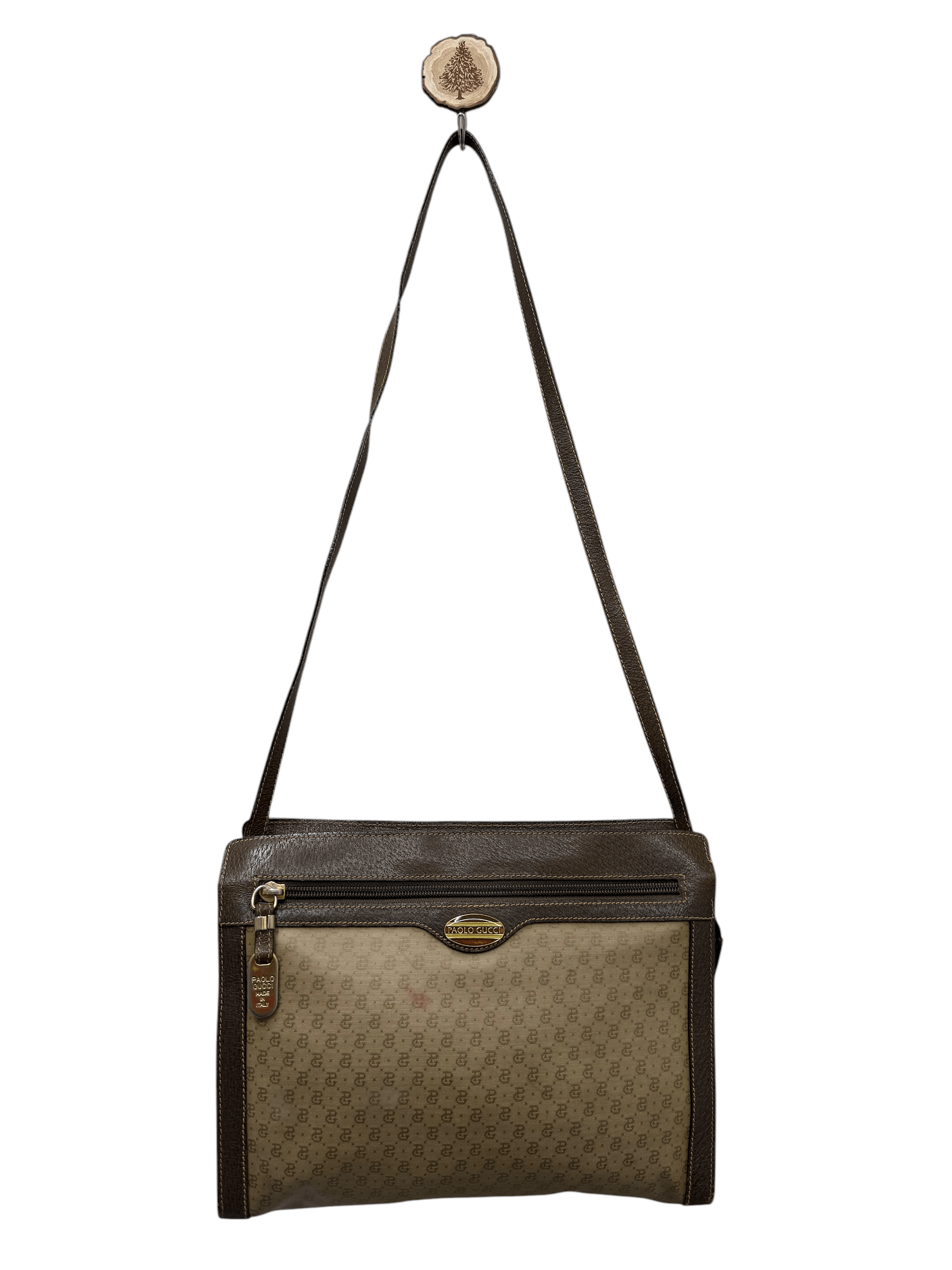 Paolo Gucci Vintage Paolo Gucci Monogram Shoulder Bag Size ONE SIZE - 1 Thumbnail