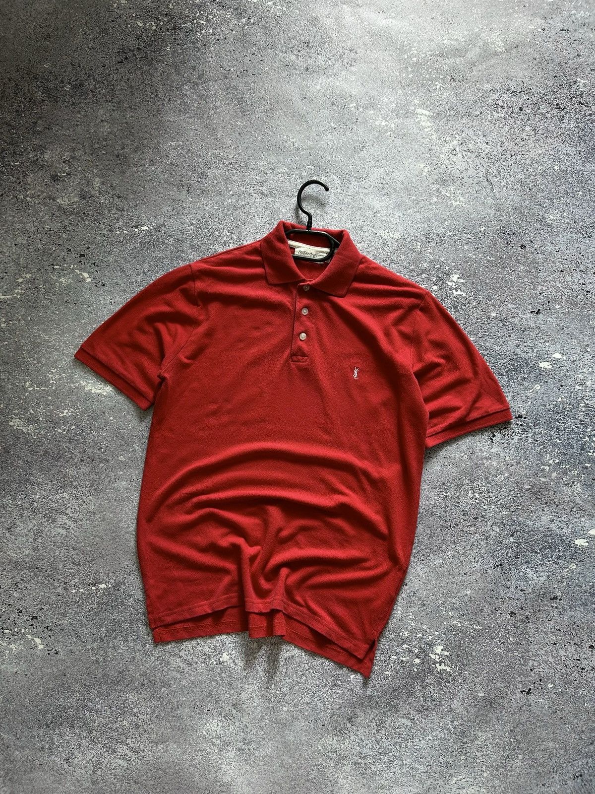 Vintage YSL Yves Saint Laurent Long Sleeve Polo Shirt Size S