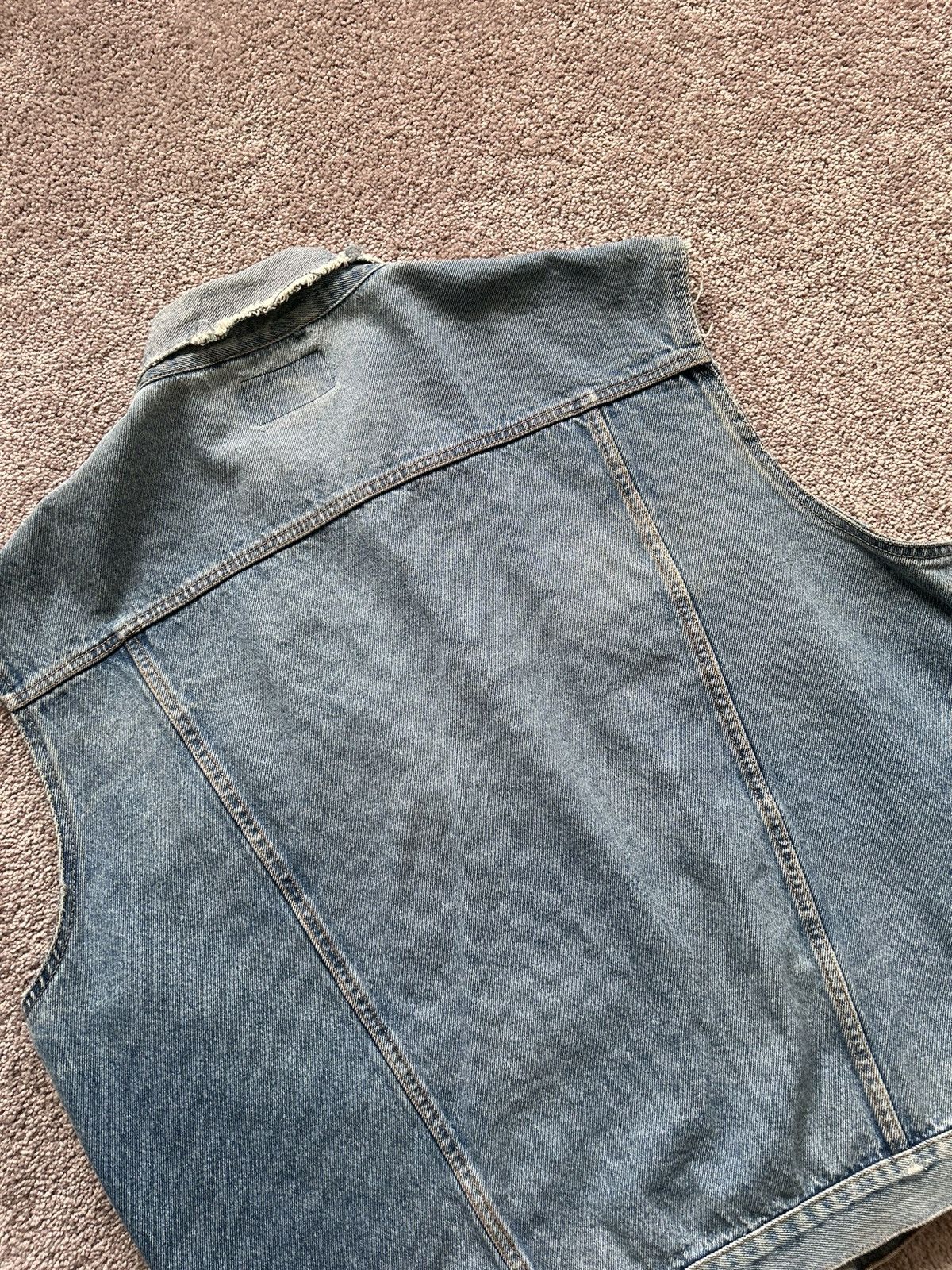 Japanese Brand × Vintage Vintage Denim Jean Jacket Vest Size US XL / EU 56 / 4 - 6 Thumbnail