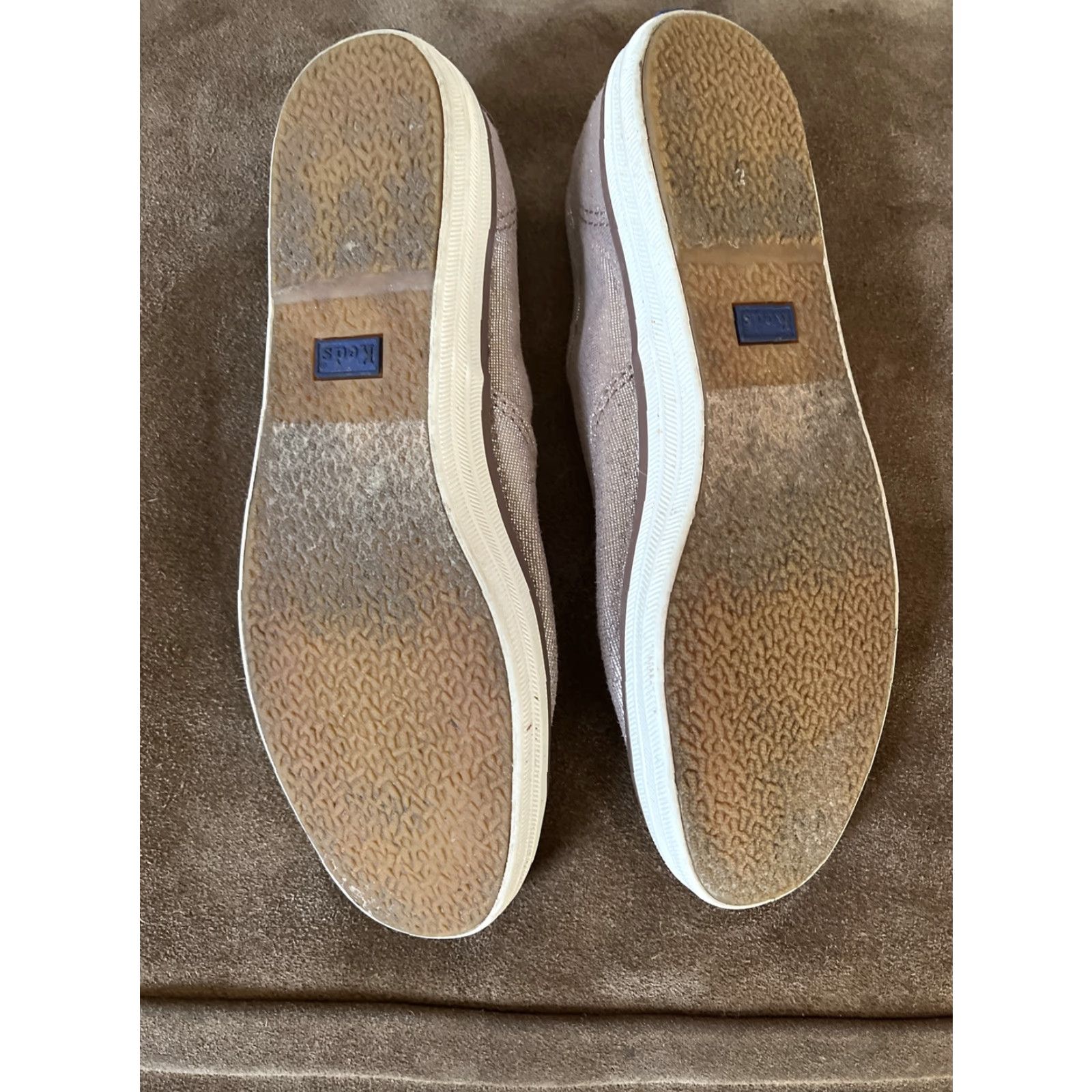 Keds VINTAGE Keds Women's Sneakers Size 6.5 Pink Champagne Sparkles Athletic Slip-On Lightweight Comfort Girls Size US 6.5 / IT 36.5 - 4 Thumbnail