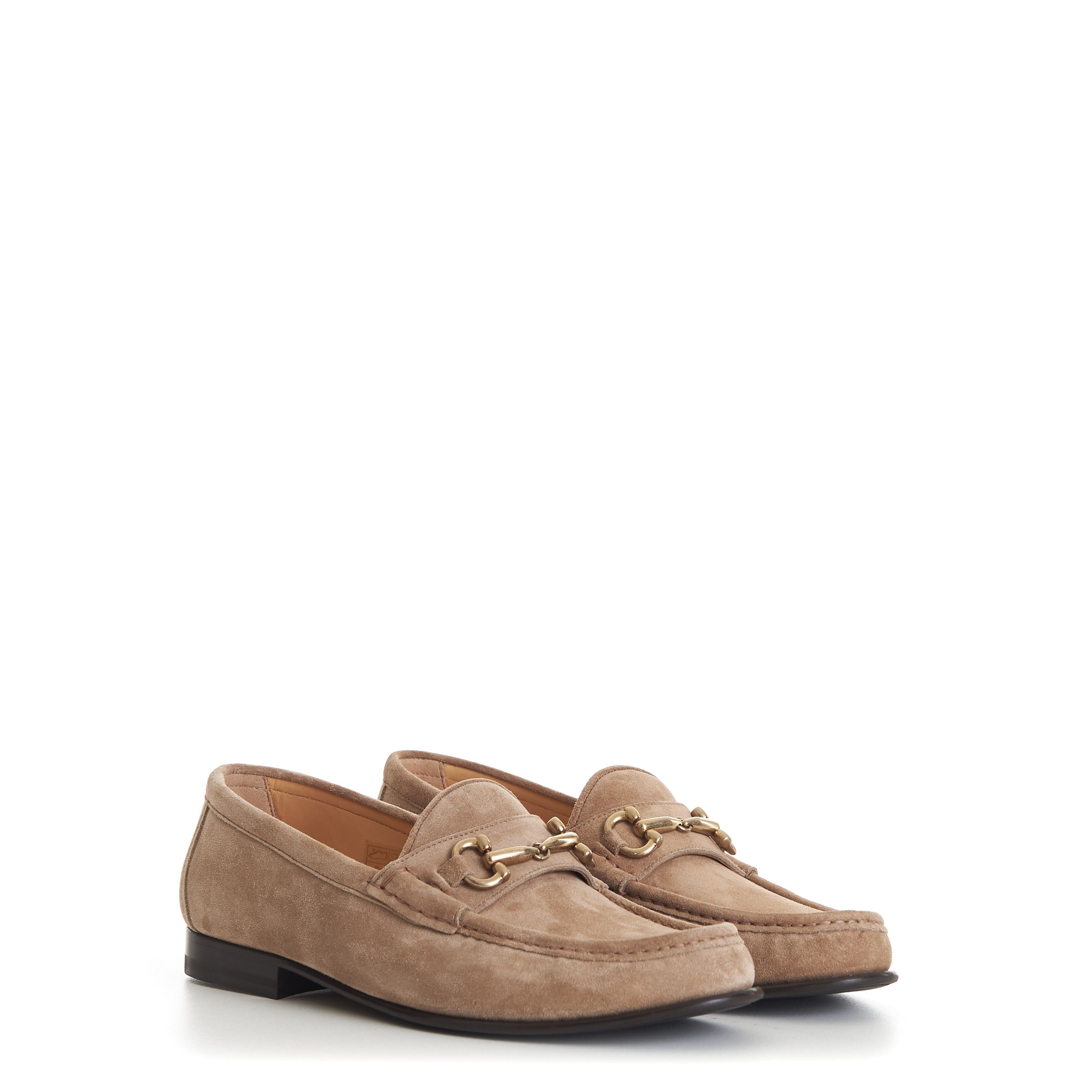 Brunello Cucinelli Brown Suede Loafers - Horse-Bit Size US 10.5 / EU 43-44 - 1 Thumbnail