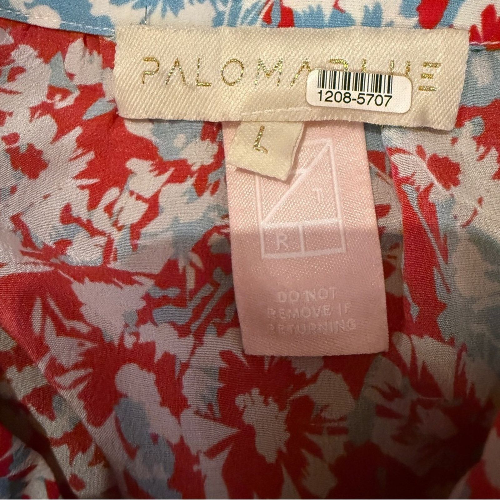 Other Paloma Blue Alexa 100% Silk Floral Tiered Mini Skirt Size 29" - 4 Thumbnail