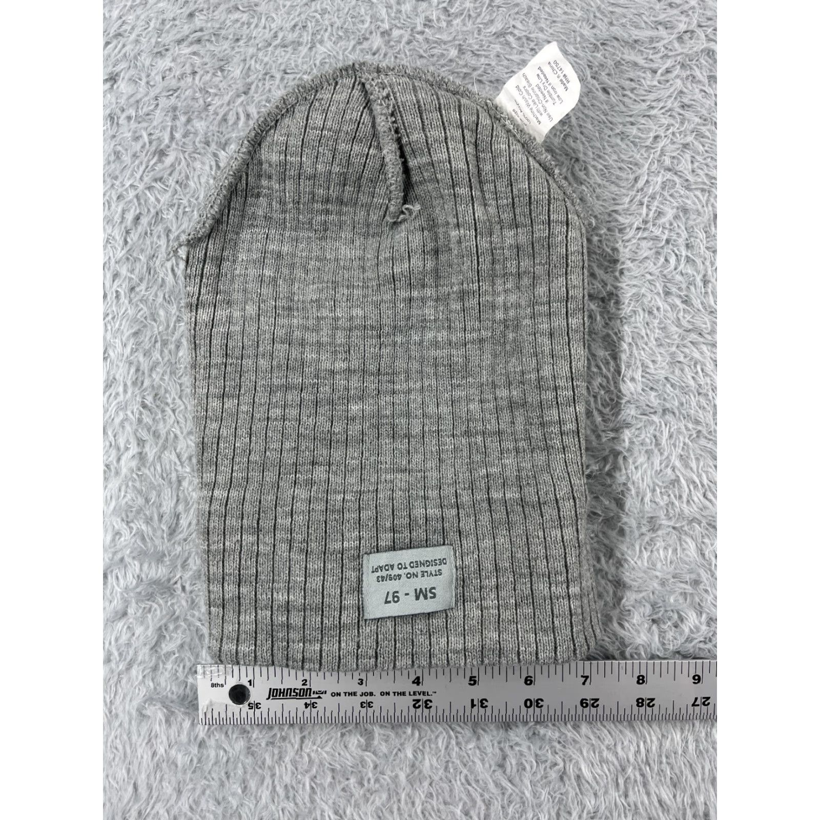 Vintage Berkshire Handkerchief Co Inc Beanie Adult One Size Gray 100% Acrylic Knit Ski Outdoor Size ONE SIZE - 5 Thumbnail