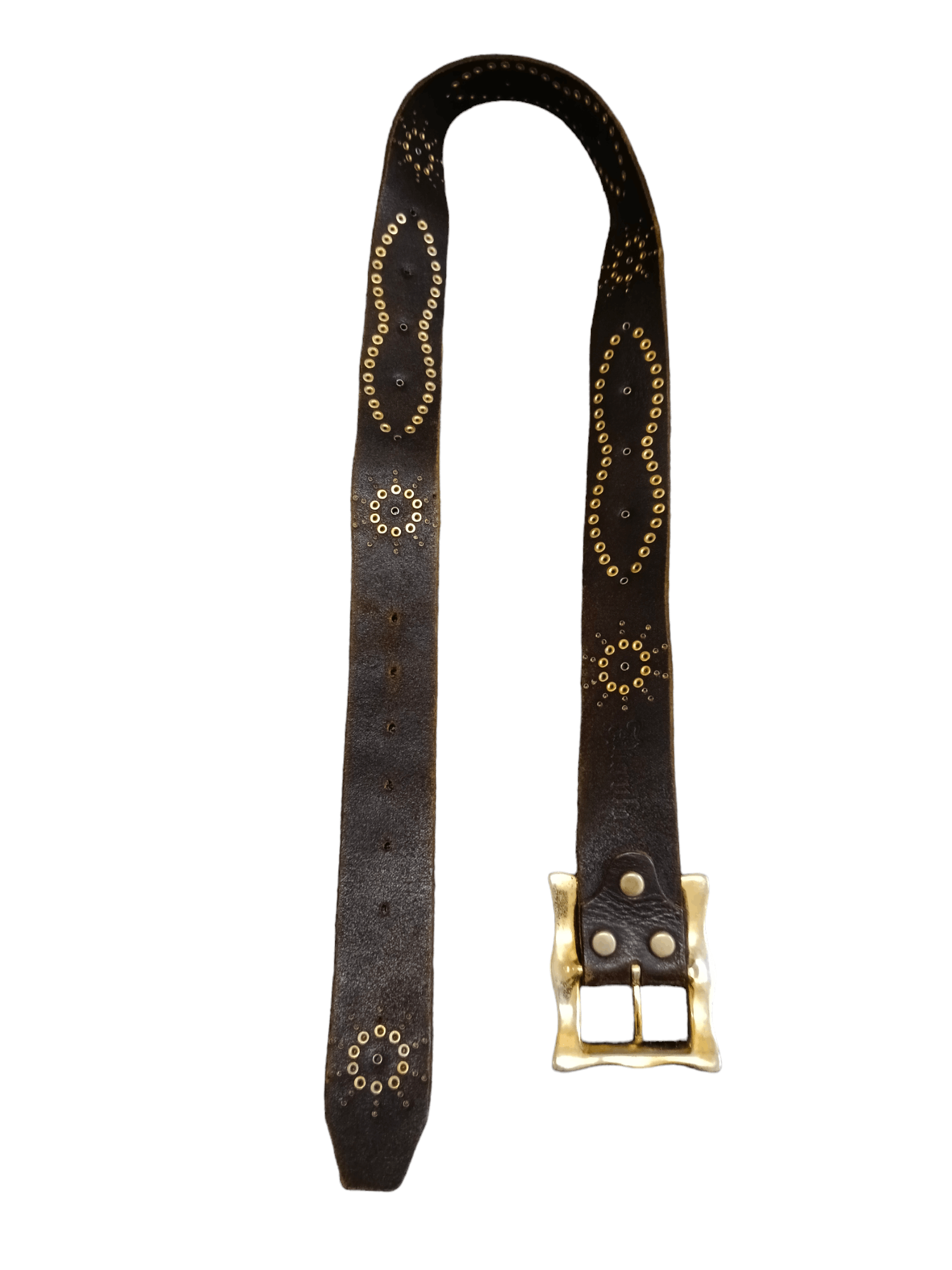 If Six Was Nine SICK STUDD DIAVLO LEATHER X STINGREY BELT(28-33 INCH) Size ONE SIZE - 3 Thumbnail