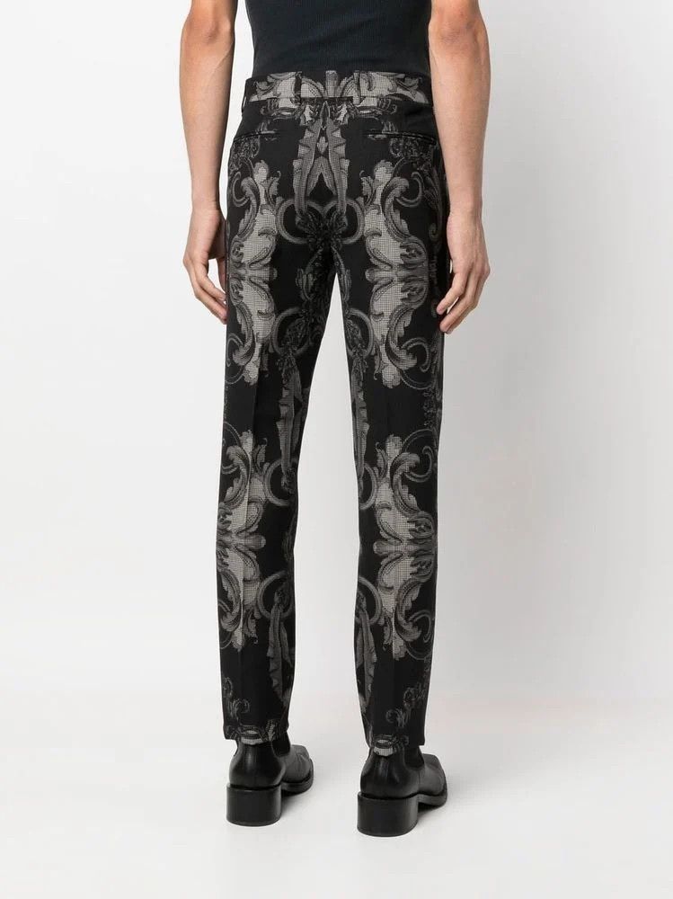 Versace o1y0525 Casual Pant in Black/Silver Size US 36 / EU 52 - 4 Thumbnail