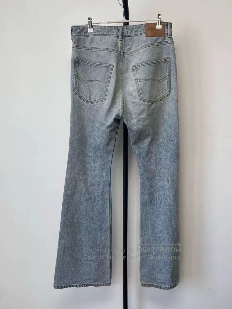 Other Balenciaga Distressed Ice Blue Flared Jeans. Size US 26 / EU 42 - 2 Thumbnail