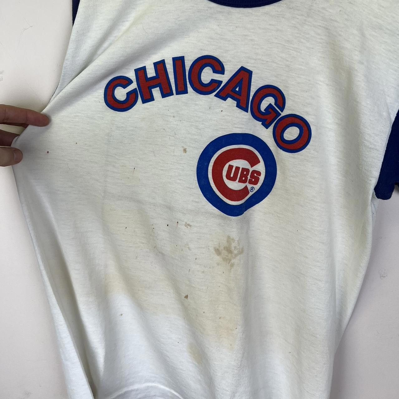 Designer Vintage Chicago Cubs Graphic Tee 70s Size US M / EU 48-50 / 2 - 5 Thumbnail