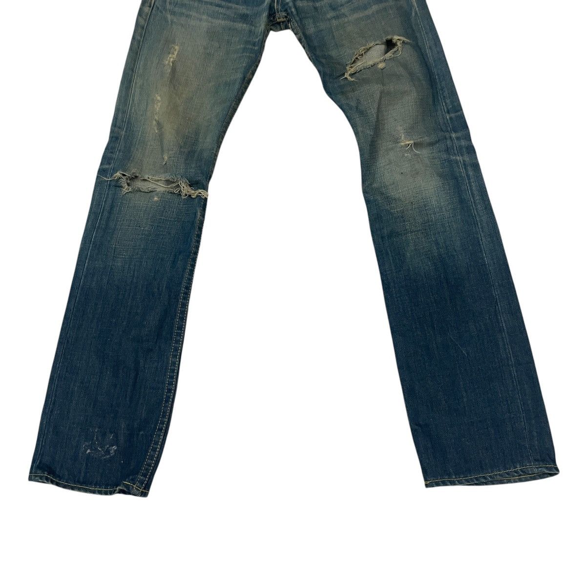 Japanese Brand Vintage Sly Distressed Denim Jeans Size 30" / US 8 / IT 44 - 4 Thumbnail