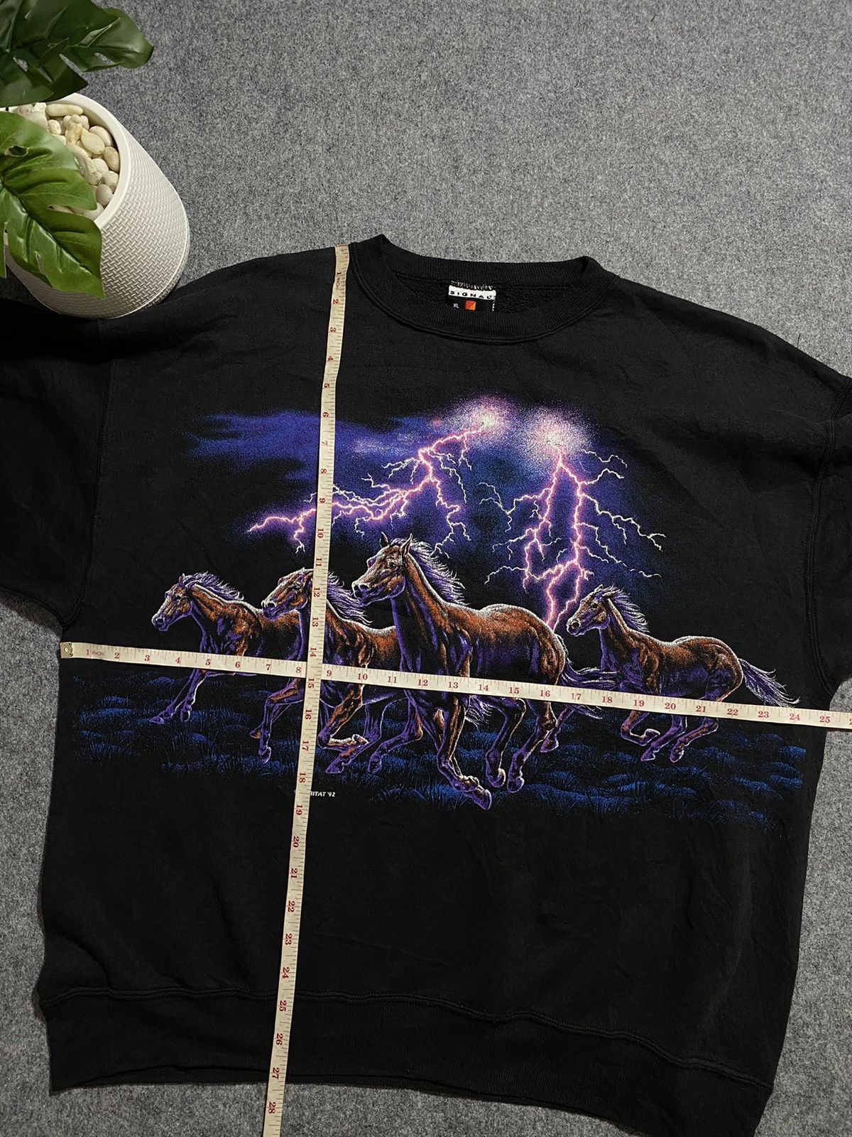 Habitat Vintage habitat 1992 Sweatshirt Thunder Horse Size US XL / EU 56 / 4 - 8 Thumbnail