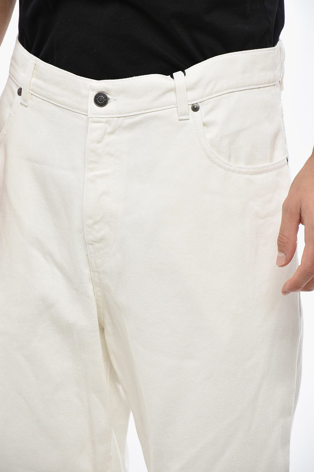 MSGM og1mm1125 Straight Leg Jeans in White Size US 28 / EU 44 - 3 Thumbnail