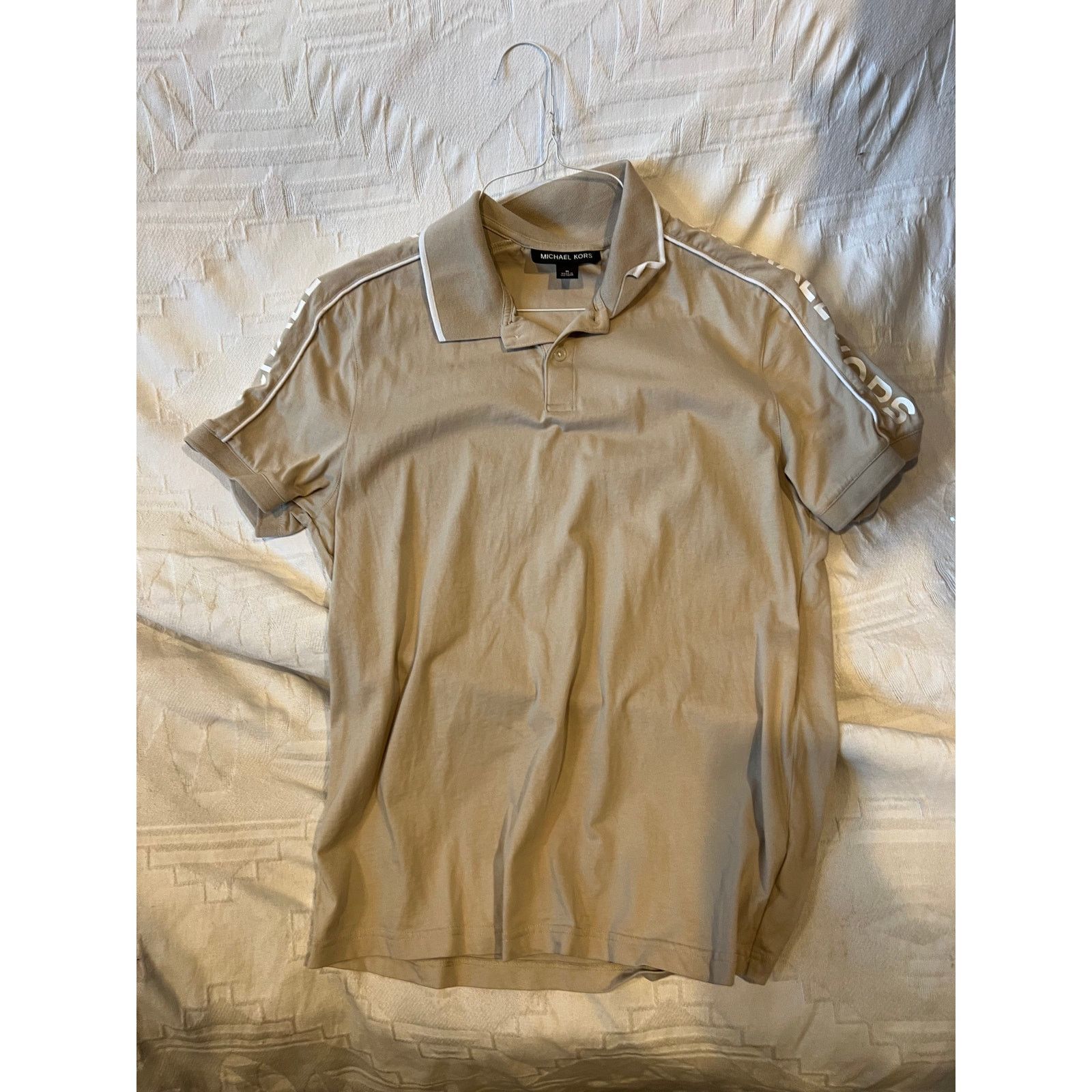 Michael Kors Michael Kors Beige Polo Shirt Mens M Size US M / EU 48-50 / 2 - 1 Thumbnail