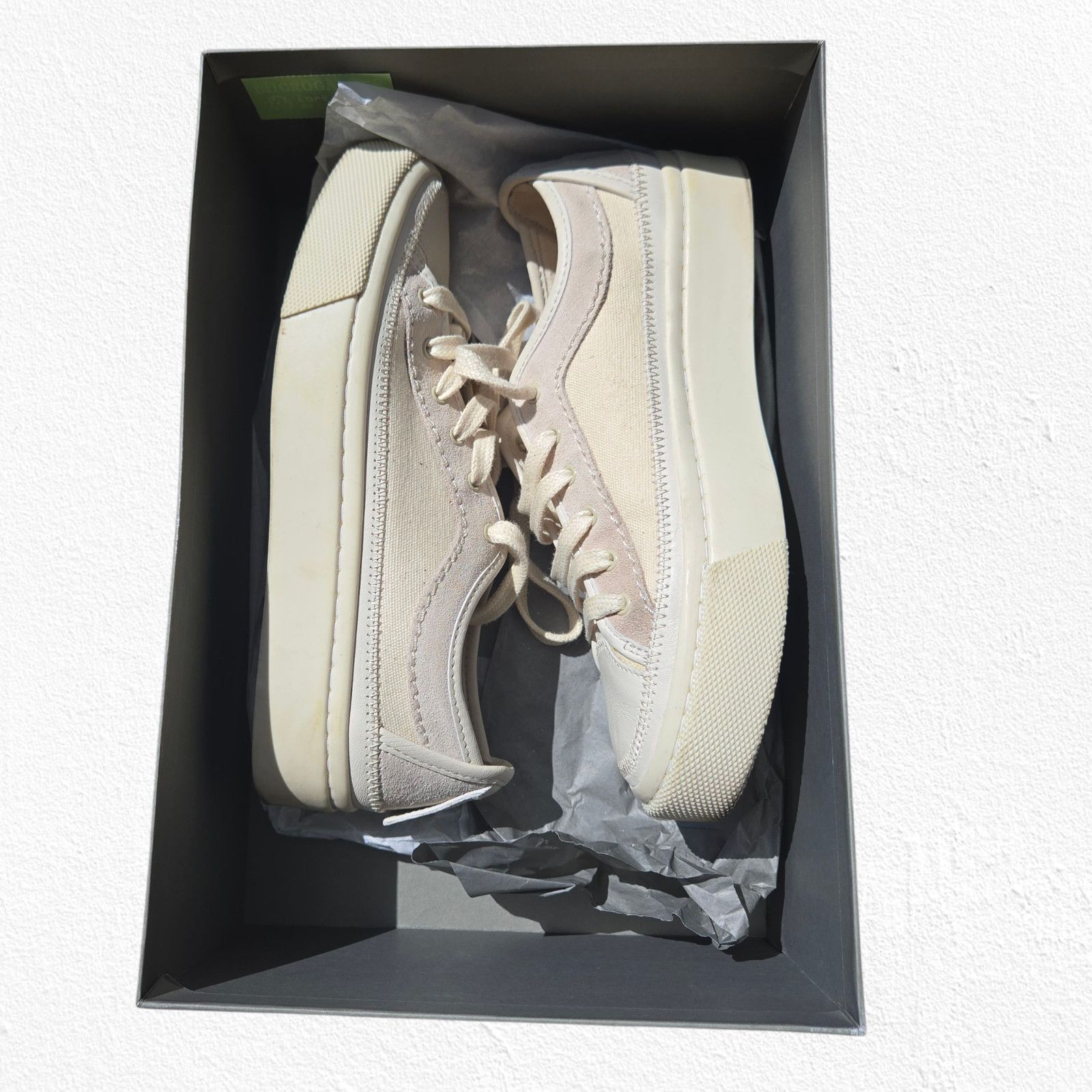 Allsaints AllSaints Milla Cream Low Top Platform Sneakers Size 6 Size US 6 / IT 36 - 3 Thumbnail