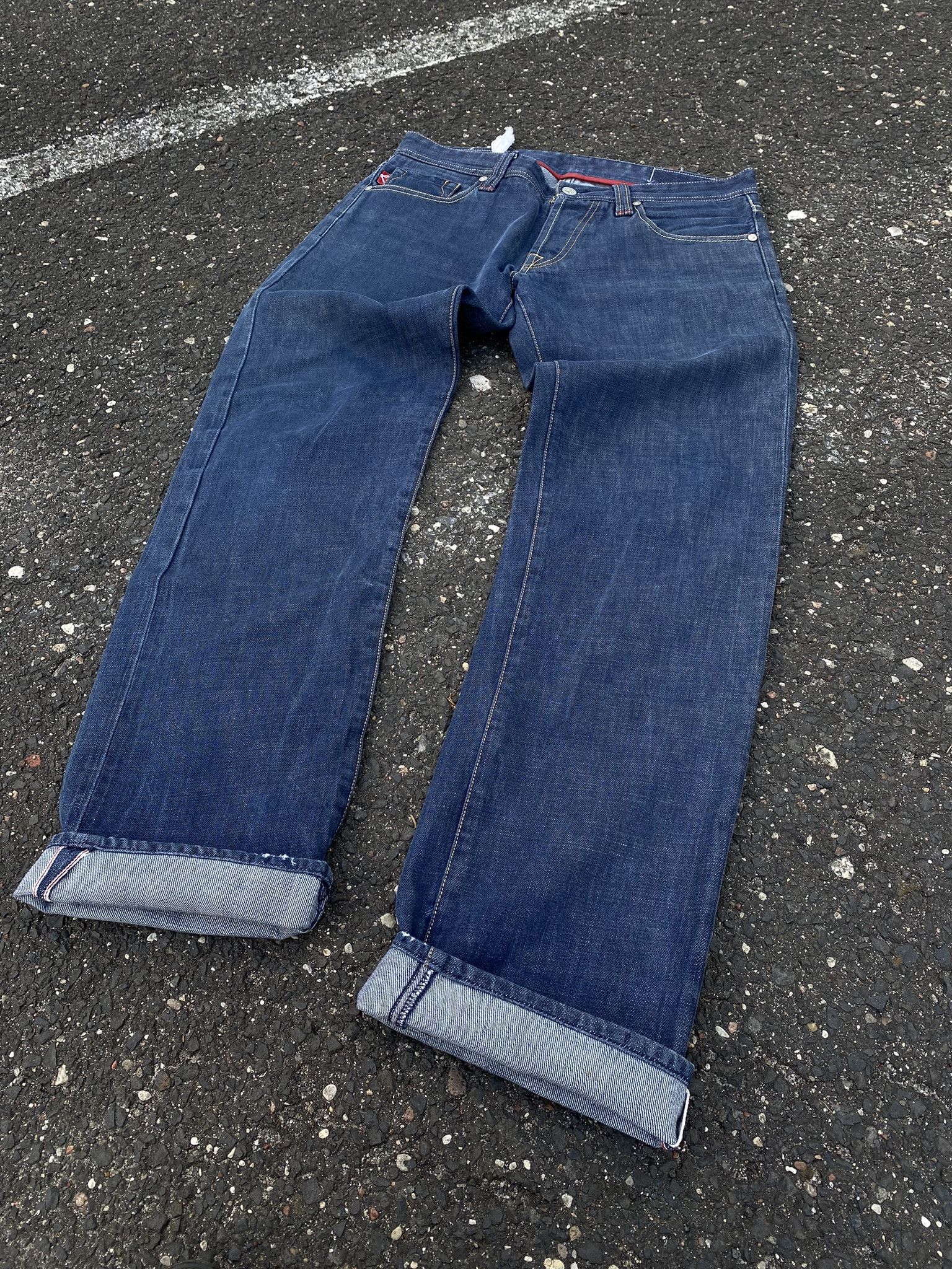 Designer SARTORIA TRAMAROSSA hand made Italy Selvedge Raw Denim Size US 32 / EU 48 - 2 Thumbnail