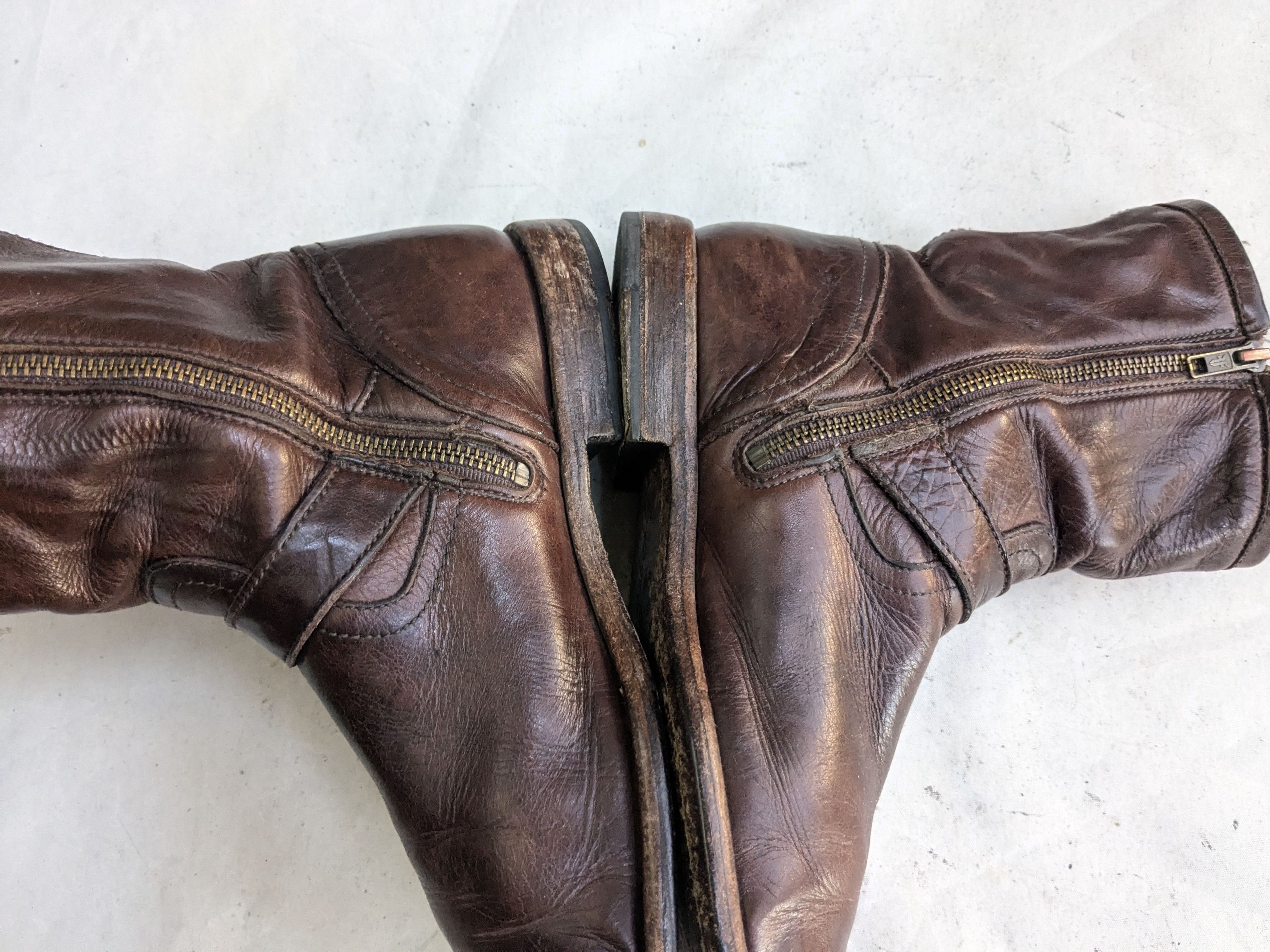 Frye Frye Engineer Boots Brown Leather 8 D Motorcycle Biker Size US 8 / EU 41 - 11 Thumbnail