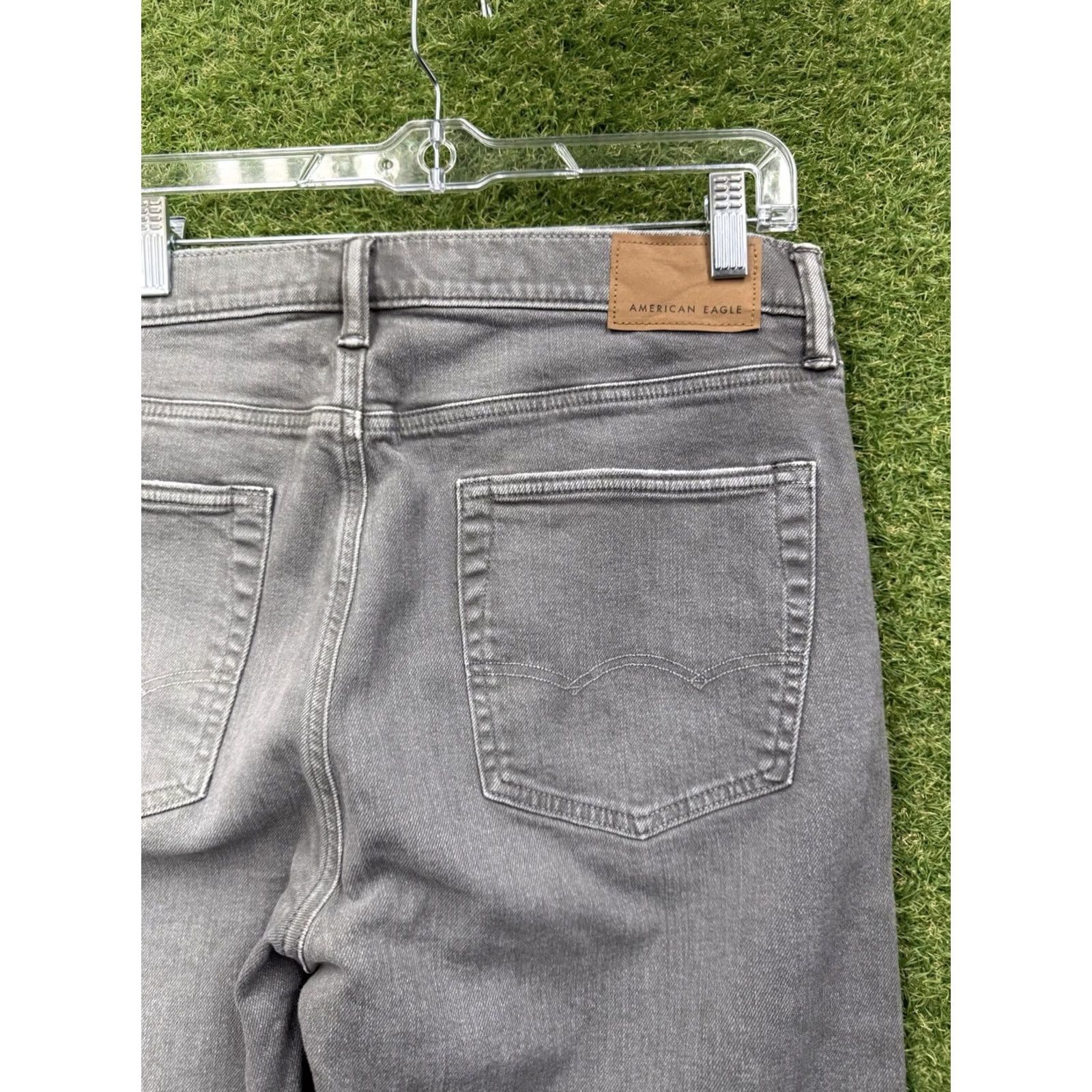 American Eagle Outfitters American Eagle Outfitters Jeans Mens 32x32 AirFlex+ Original Straight Denim Stretch New Gray 32 Regular Mens Jeans Size US 32 / EU 48 - 3 Thumbnail