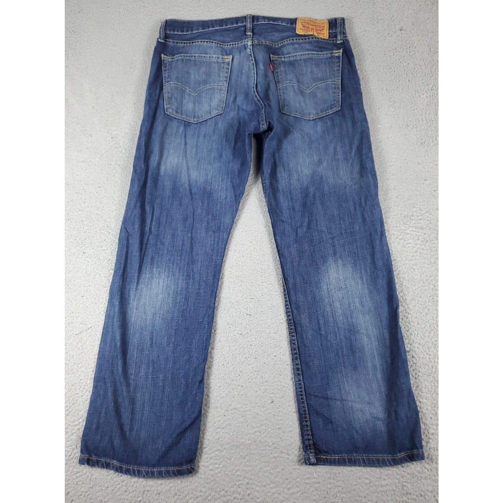 Levi's Levis Mens Straight Leg Jeans 36x30 Blue Casual Denim Pants Size US 36 / EU 52 - 6 Thumbnail