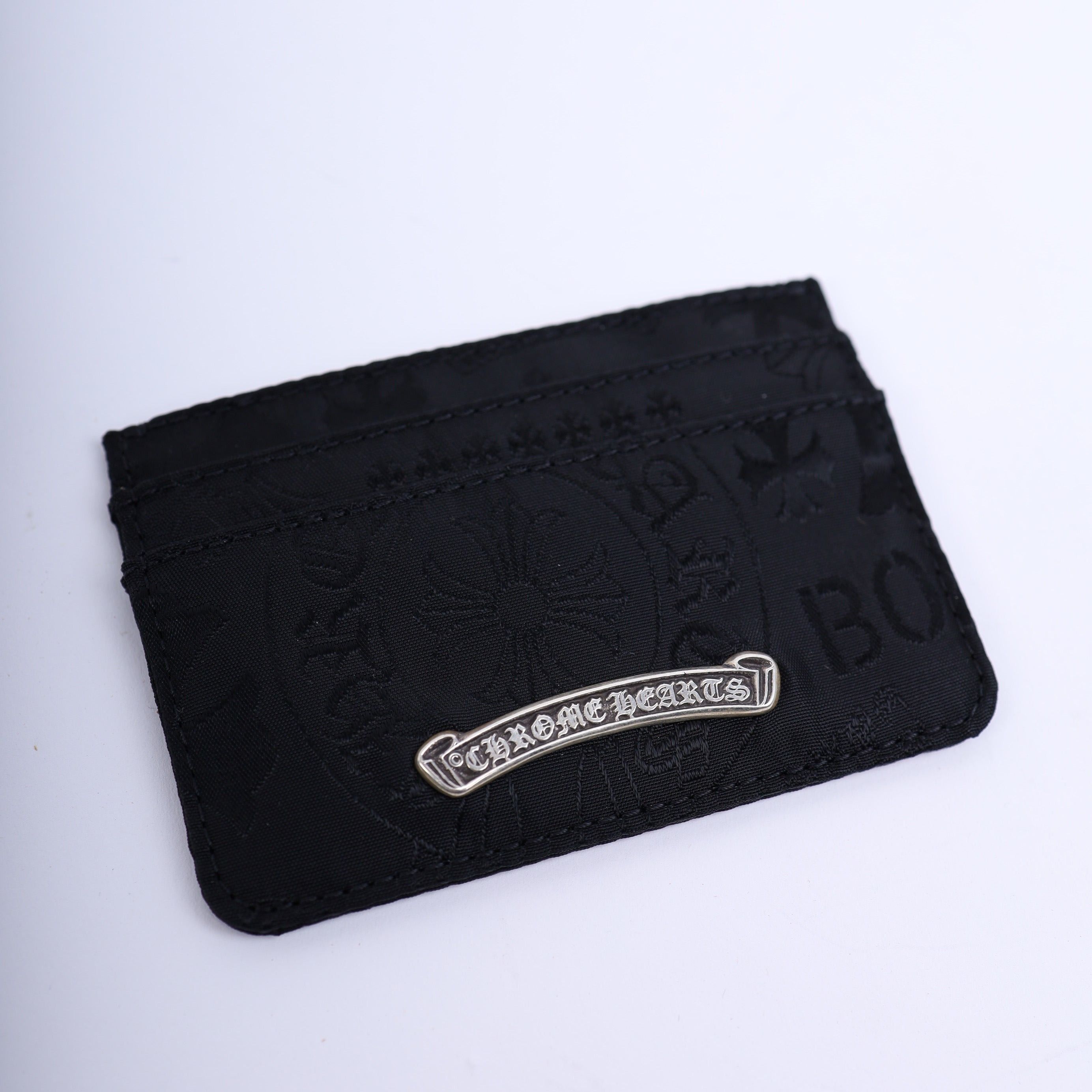 Chrome Hearts BLACK CHROME HEARTS NYLON STENCIL CARD HOLDER Size ONE SIZE - 6 Thumbnail