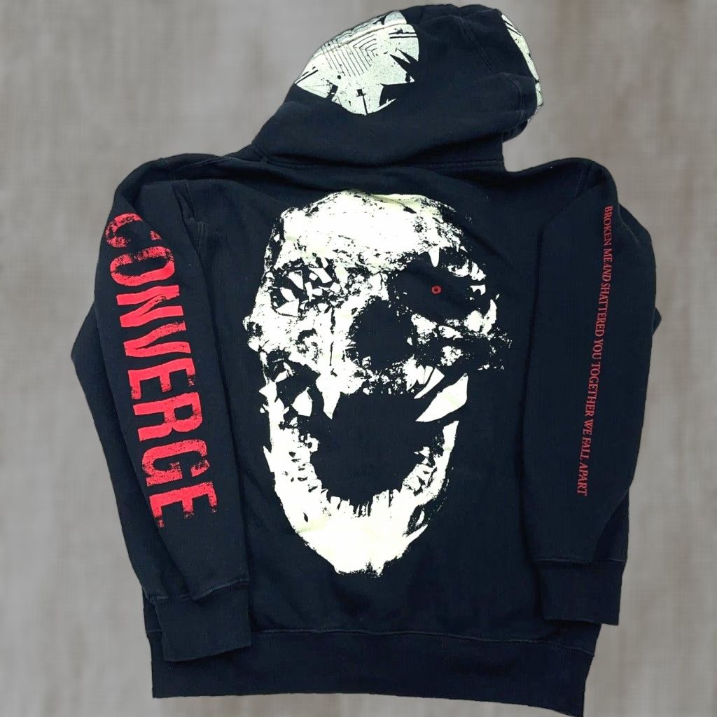 Vintage VINTAGE Converge Hoodie Men Small Black Sweatshirt Jacket Y2K Cyber Punk Band Size US S / EU 44-46 / 1 - 1 Thumbnail