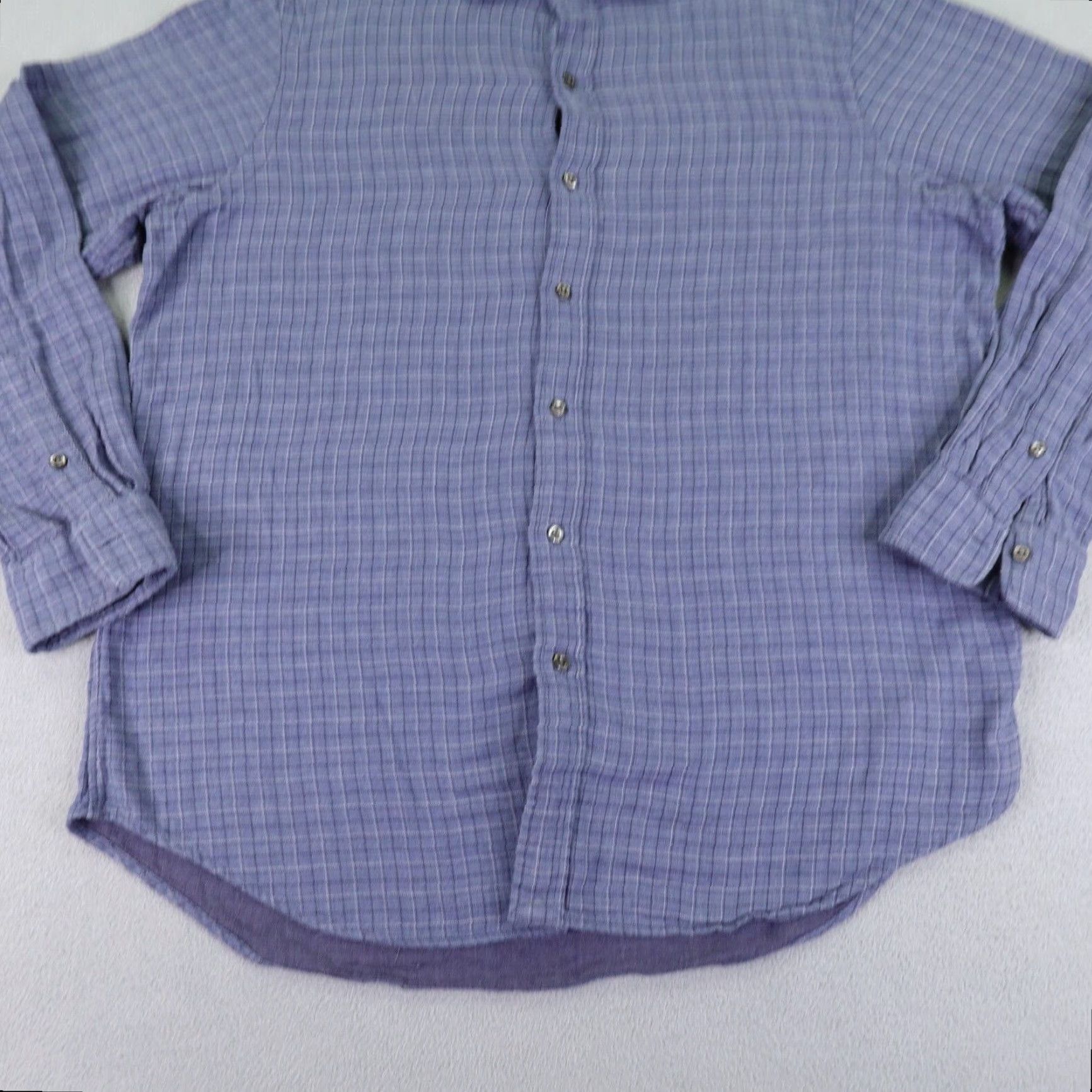 Polo Ralph Lauren Polo Ralph Lauren Shirt Mens XL Blue Plaid Flannel Button Up Casual Classic Fit Size US XL / EU 56 / 4 - 3 Thumbnail