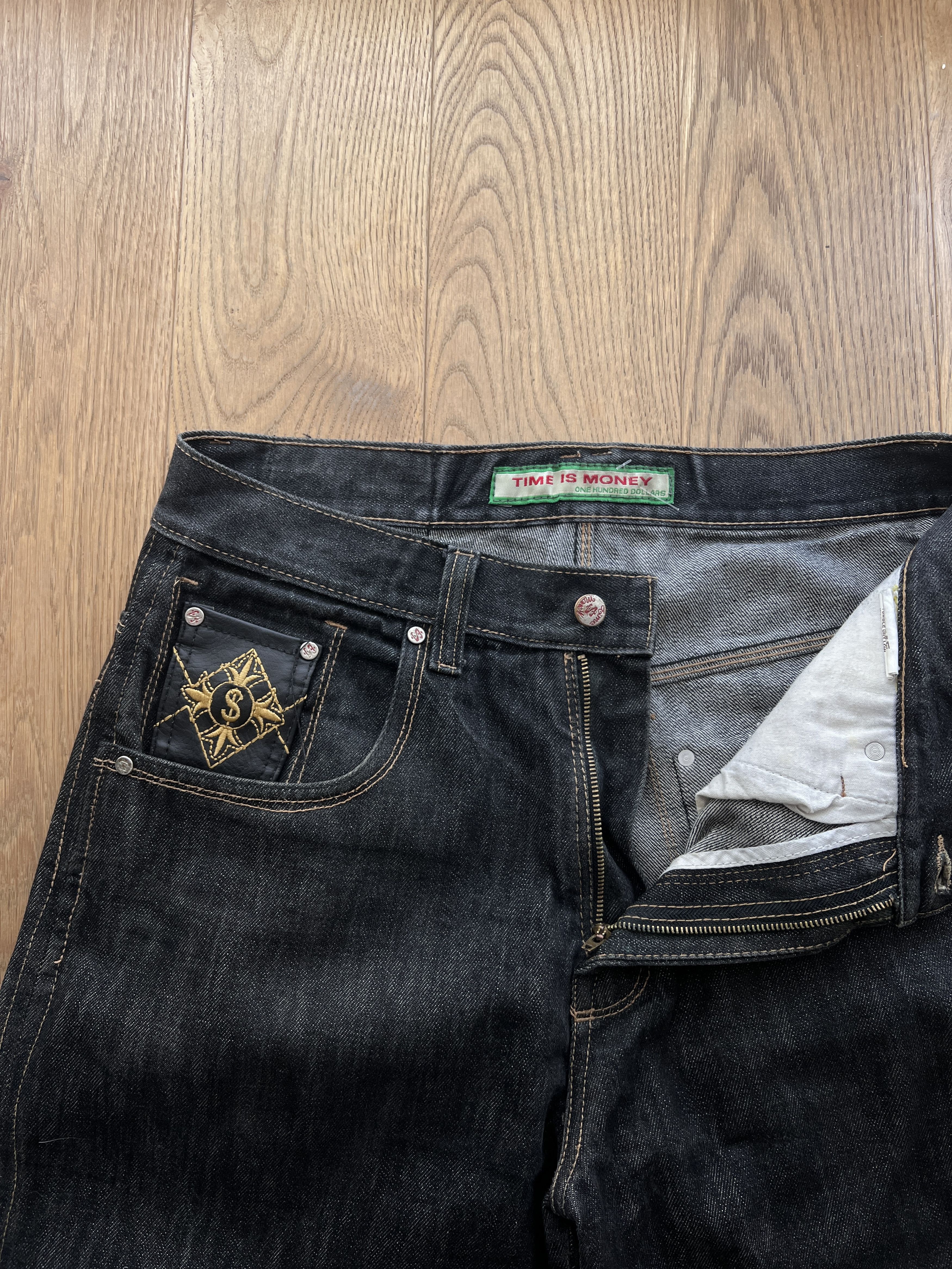 JNCO Embroidered baggy denim rap hip hop jeans vintage wide rare Size US 34 / EU 50 - 15 Thumbnail