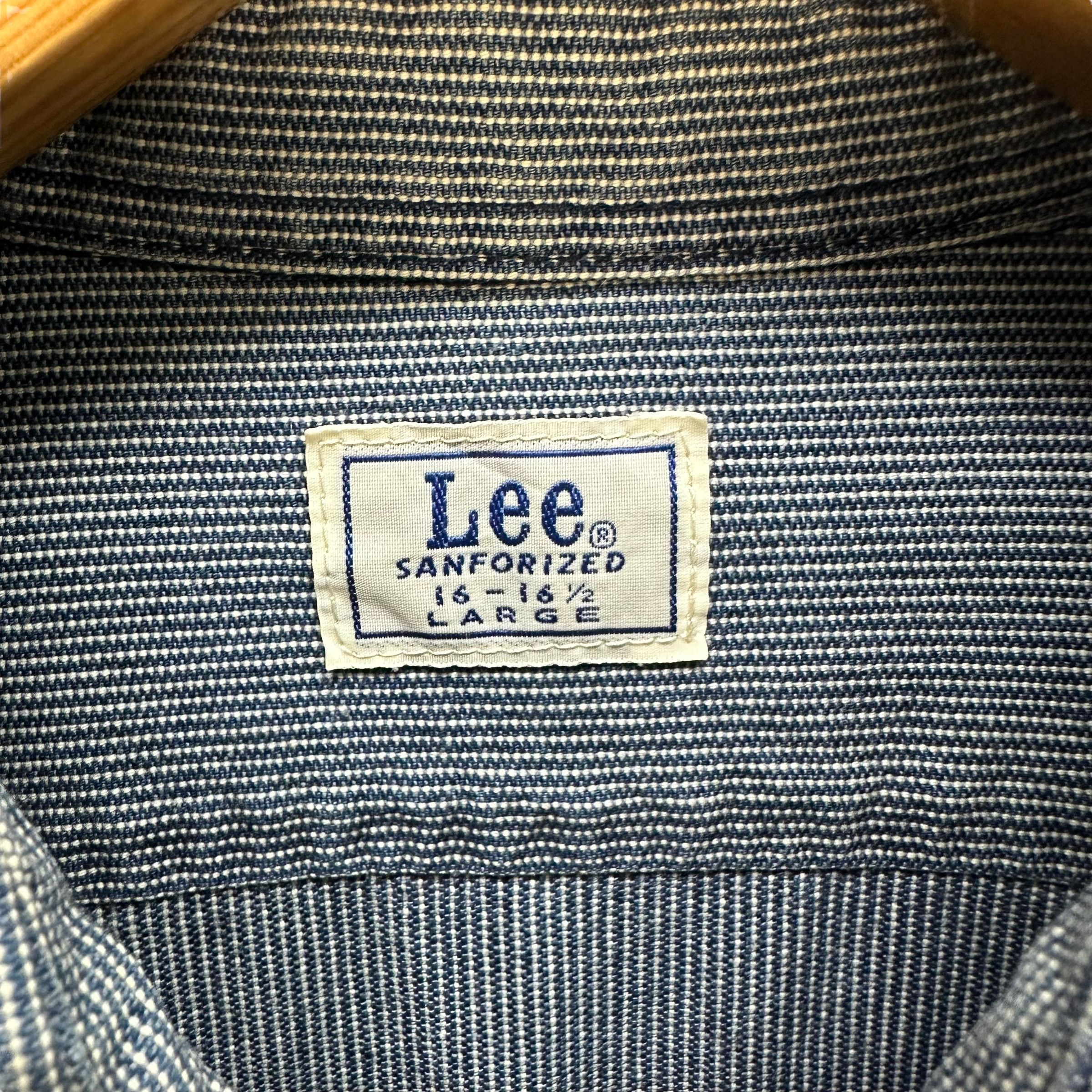 Lee LEE SANFORIZED HIKORI BUTTON UPS SHIRT #7547-152 Size US L / EU 52-54 / 3 - 6 Thumbnail