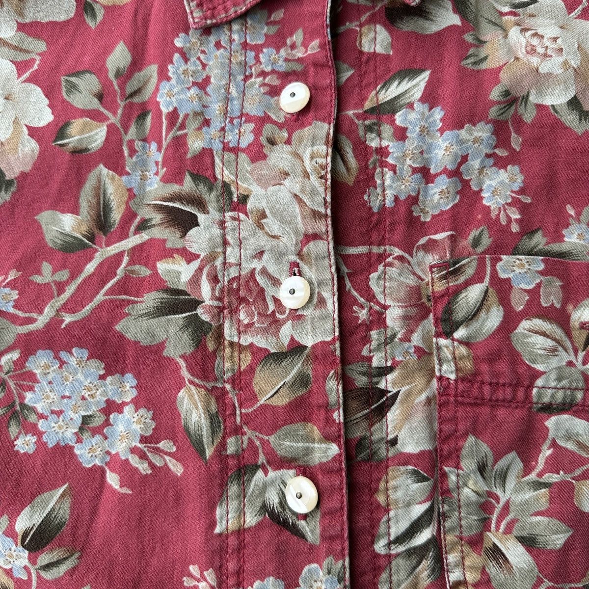 Vintage 90s Lia wear floral flowers button up shirt allover print Size US S / EU 44-46 / 1 - 6 Thumbnail