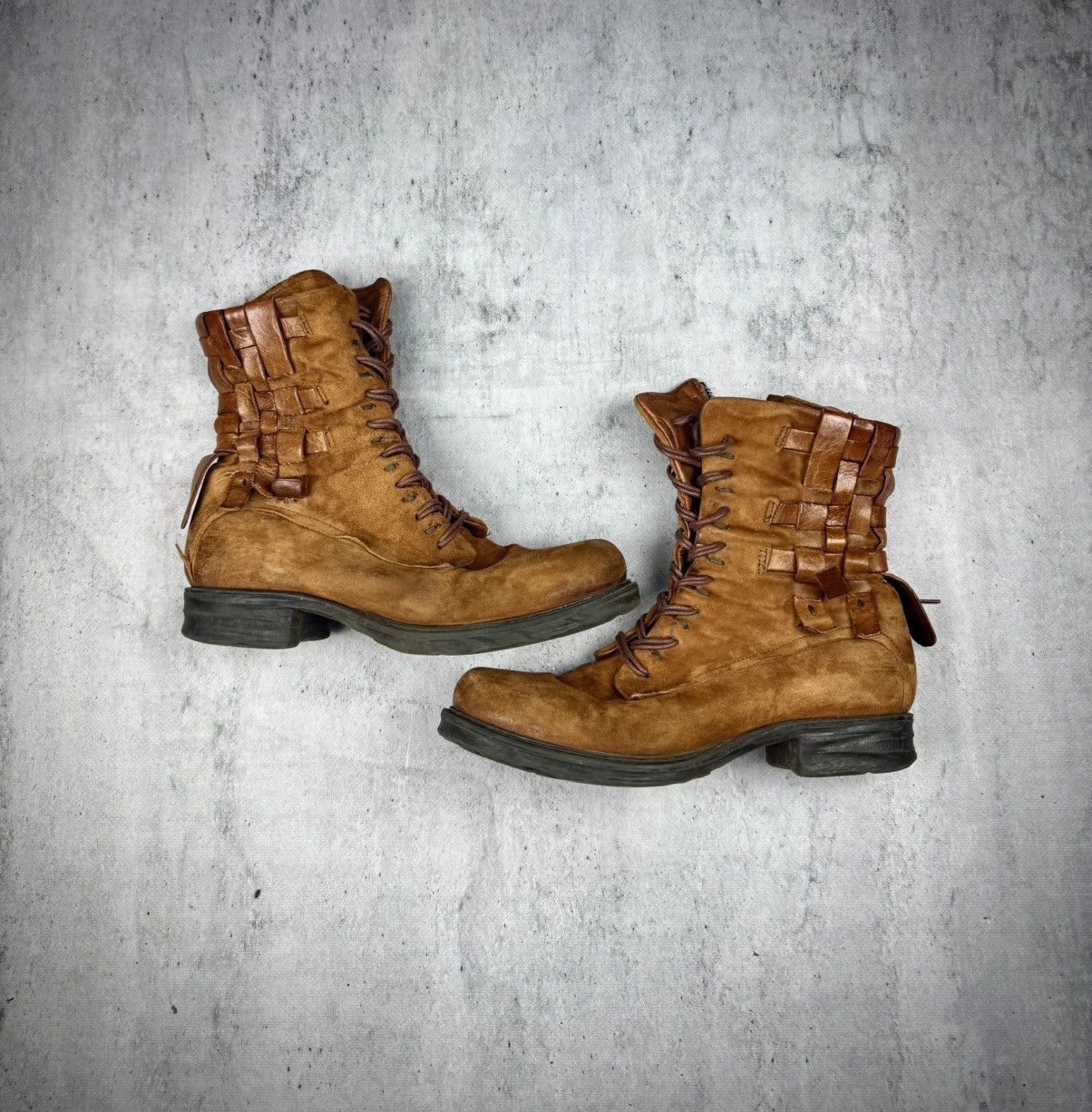 A.S.98 A.S. 98 leather suede boots y2k avant garde vintage Size US 10 / IT 40 - 1 Thumbnail