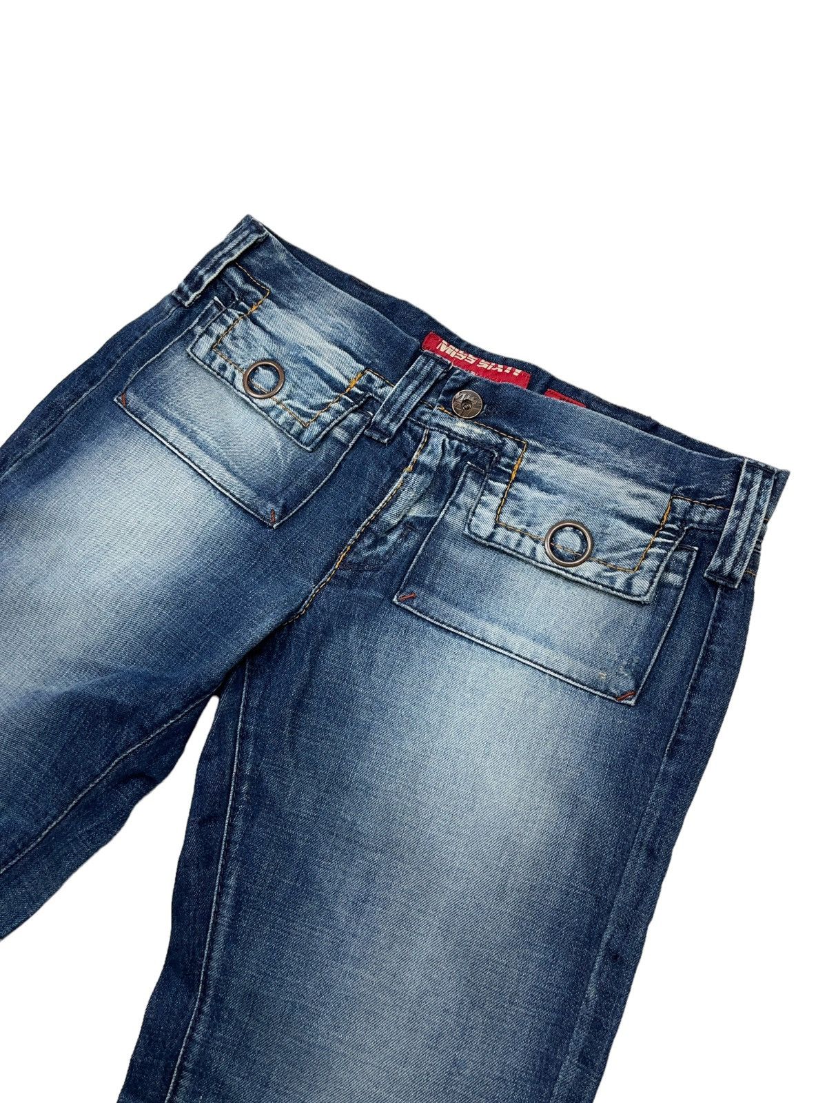 Miss Sixty Vintage y2k Miss Sixty Low Rise Jeans Distressed Denim Size 33" - 4 Thumbnail