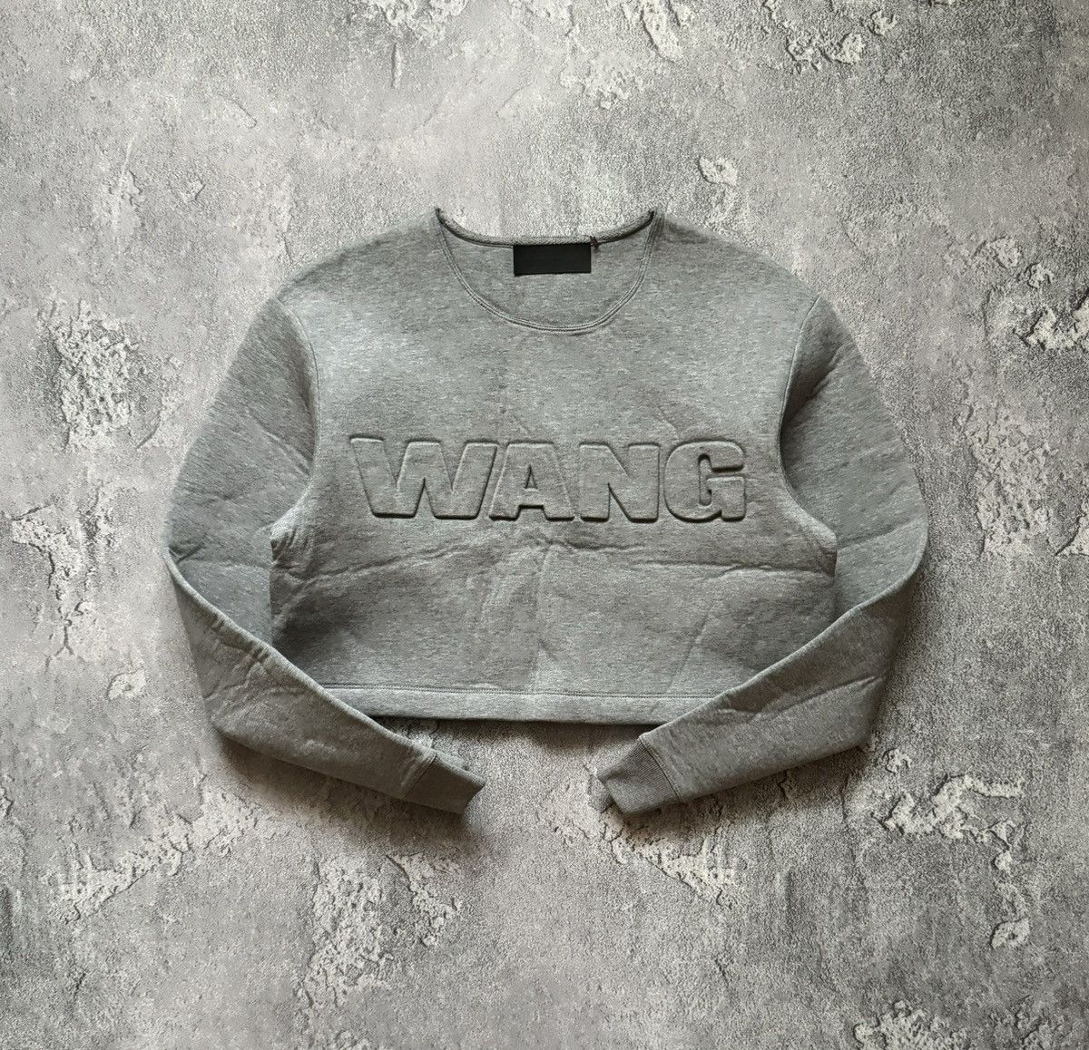 Alexander Wang × H&M Alexander wang x H&M S Wmns crop scuba sweatshirt jumper 00s Size S / US 4 / IT 40 - 1 Thumbnail