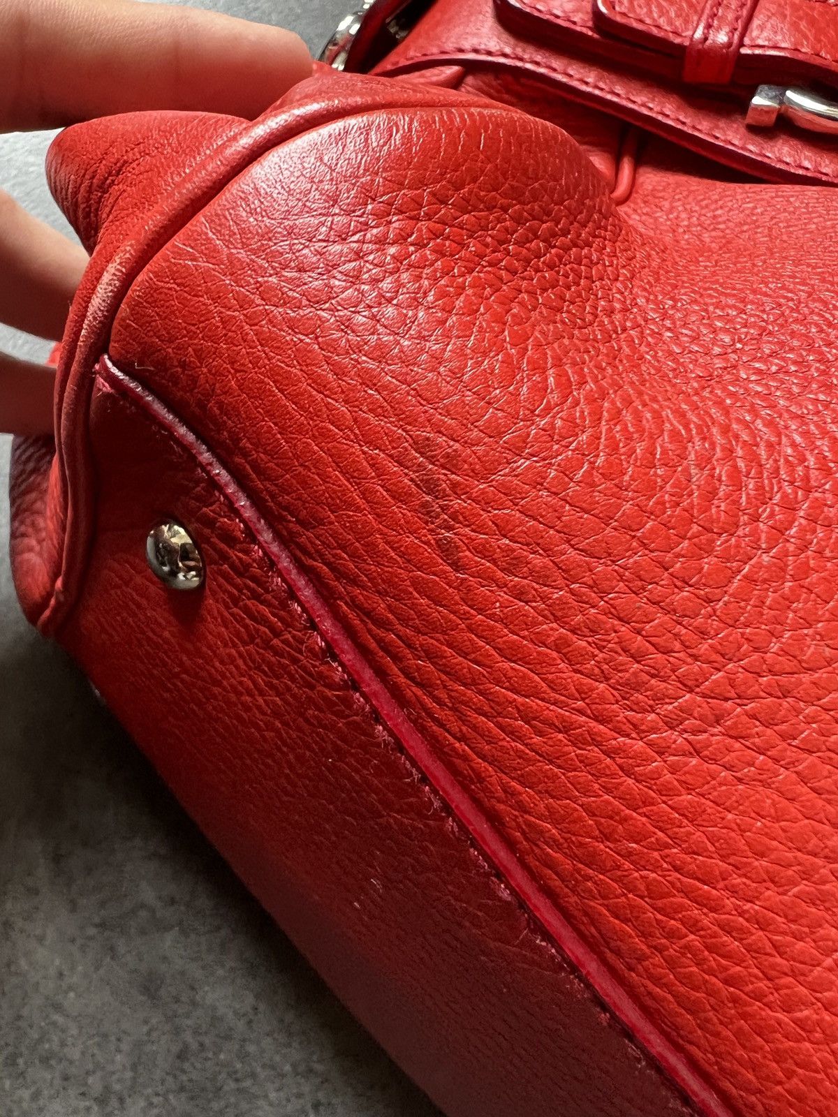 Salvatore Ferragamo × Vintage Salvatore Ferragamo Leather red bag Size ONE SIZE - 9 Thumbnail
