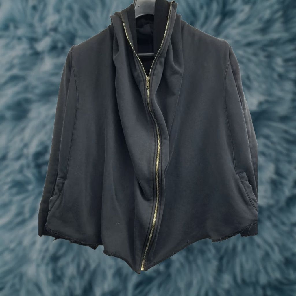Vintage Comme USA Hooded Full Zip Sweatshirt Black Size Small Raw Hem Size US S / EU 44-46 / 1 - 1 Thumbnail