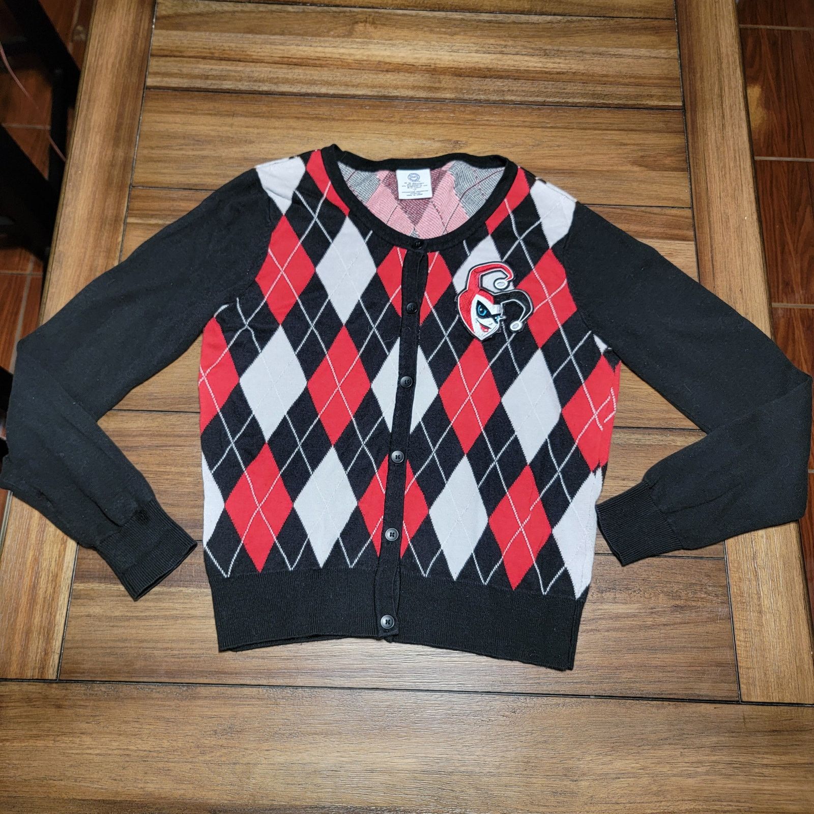 DC Comics DC Comics Varsity Style LS Sweater Harley Quinn-Junior Large Size L / US 10 / IT 46 - 1 Thumbnail