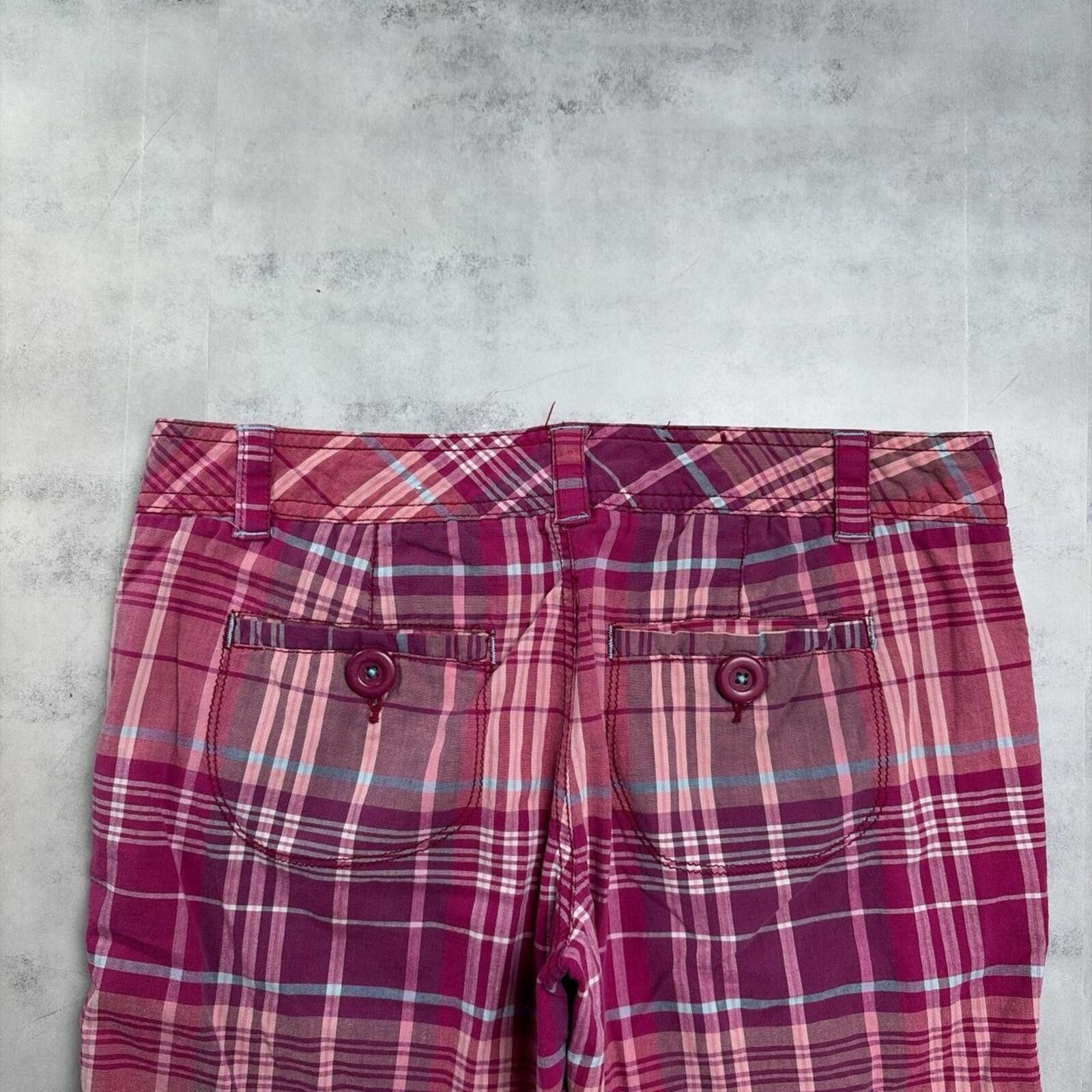 Aeropostale Y2K Purple Aeropostale Grunge Plaid Mini Gothic Shorts Size 31" - 3 Thumbnail