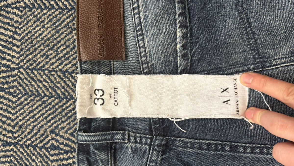 Armani Exchange VINTAGE WASH ARMANI EXCHANGE LOOSE FIT JEANS Size US 33 - 4 Thumbnail
