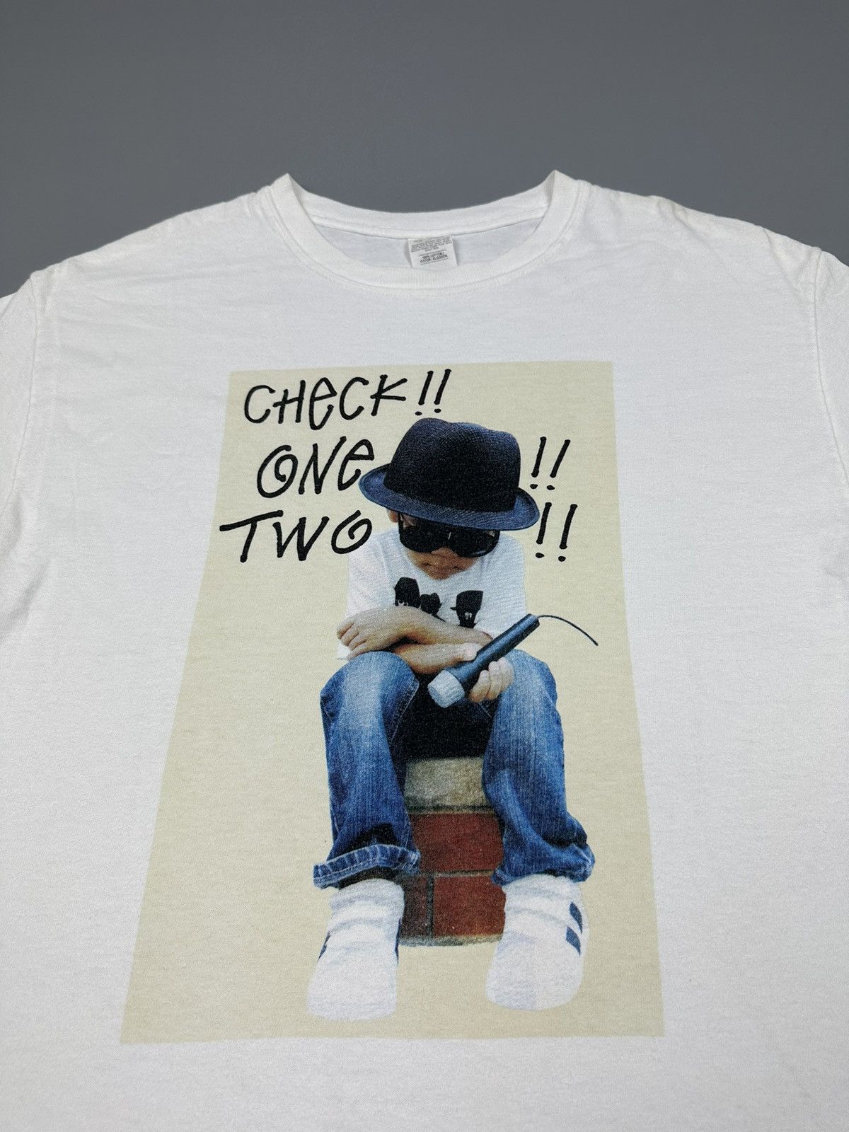 Designer The Kids Singer “Check One Two” Stussy Parody Shirt Size US M / EU 48-50 / 2 - 3 Thumbnail