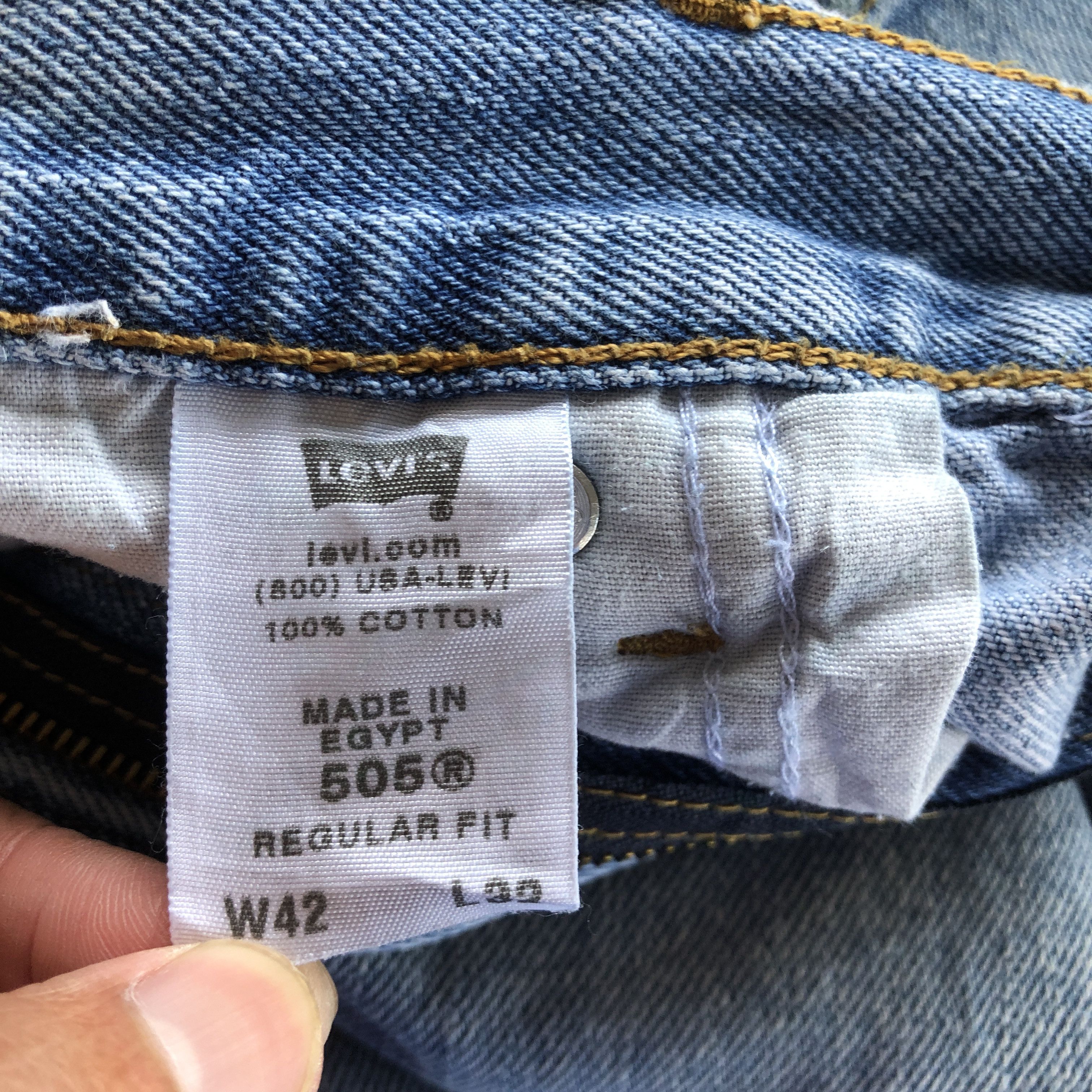 Levi's Vintage Y2K Levis Faded Jeans Levi's 505 Light Wash Denim Size US 44 / EU 60 - 7 Thumbnail