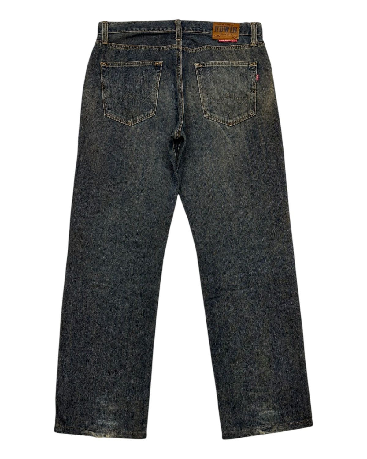 Edwin 🔥DISTRESSED DENIM EDWIN 404 MUD WASH REGULAR BAGGY JEANS Size US 36 / EU 52 - 6 Thumbnail