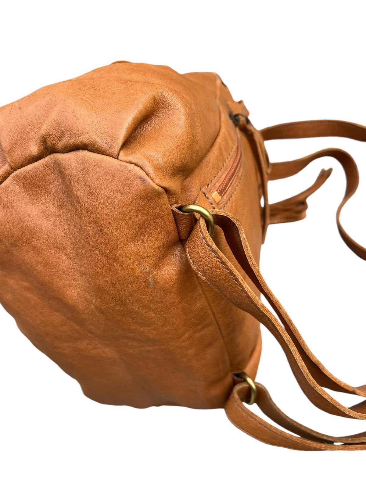Leather Vintage Marmelo Tokyo Patina Leather Mini Backpack Bag Size ONE SIZE - 14 Thumbnail
