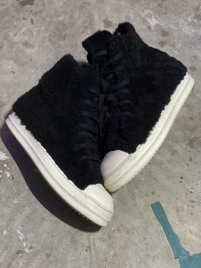 Rick Owens Rick Owens Ramone "Scarpe Shearling" Size US 11 / EU 44 - 1 Thumbnail