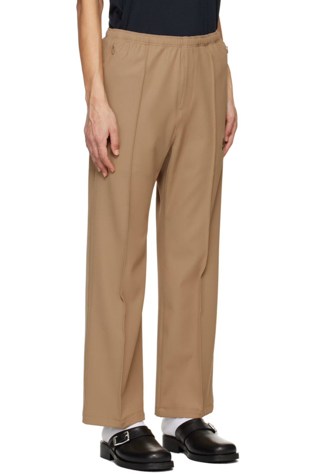 Needles !DS! DS23 Needles Butterfly W.U Boot Cut Khaki Track Pants Size 34" / US 12 / IT 48 - 4 Thumbnail