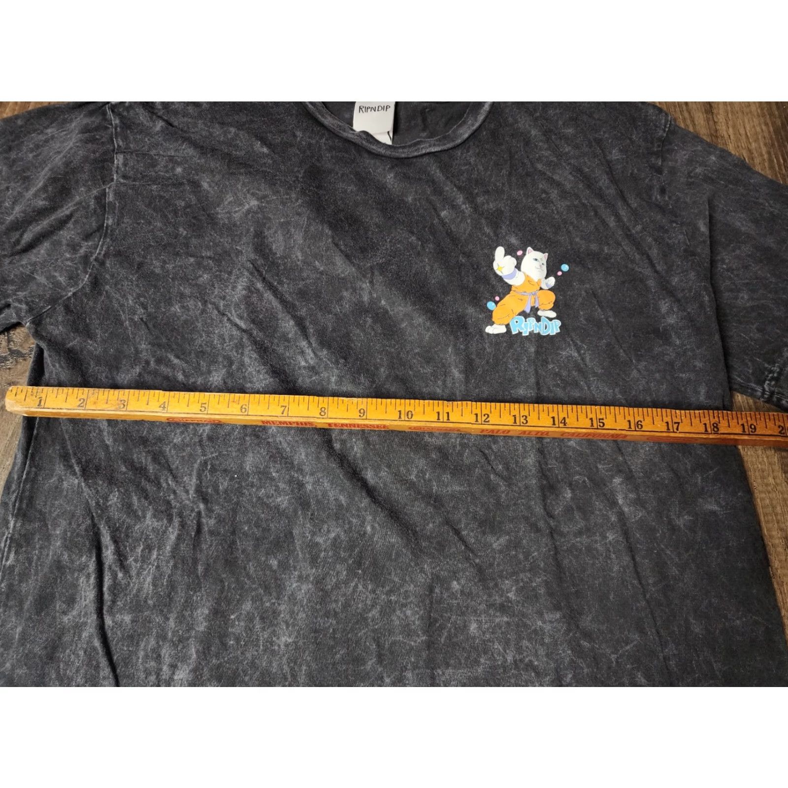 RIPNDIP RIPNDIP T Shirt Mens Large Black Cat Double Sided Graphic Print Short Sleeve Mens Size US L / EU 52-54 / 3 - 2 Thumbnail