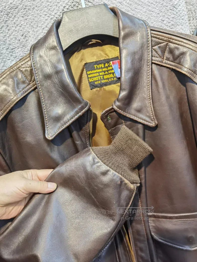 Schott Schott Vintage A2 horseskin flight jacket Size US XL / EU 56 / 4 - 6 Thumbnail