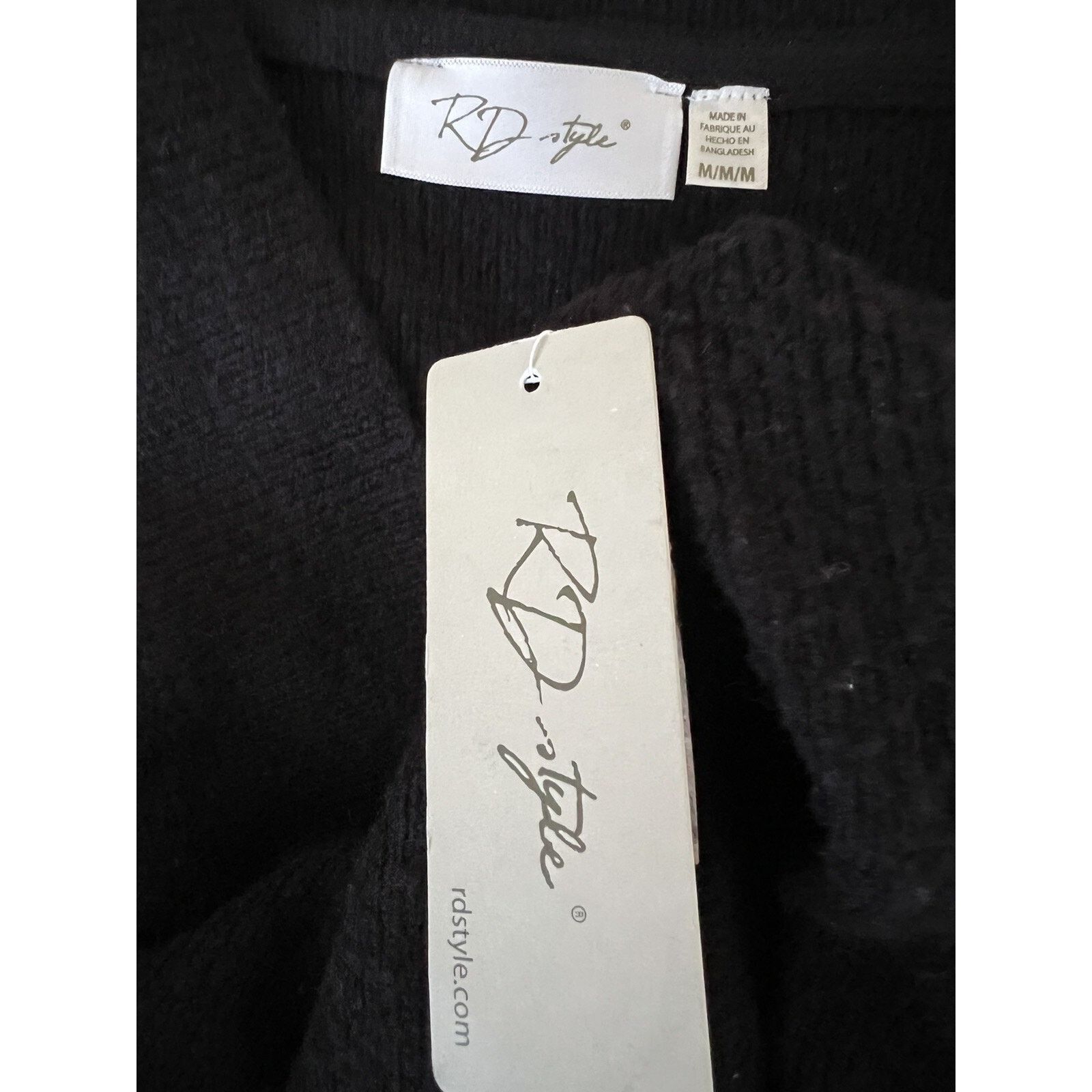 Raised By Wolves RD style women black dress warm size M Knitted A003056 Size M / US 6-8 / IT 42-44 - 5 Thumbnail